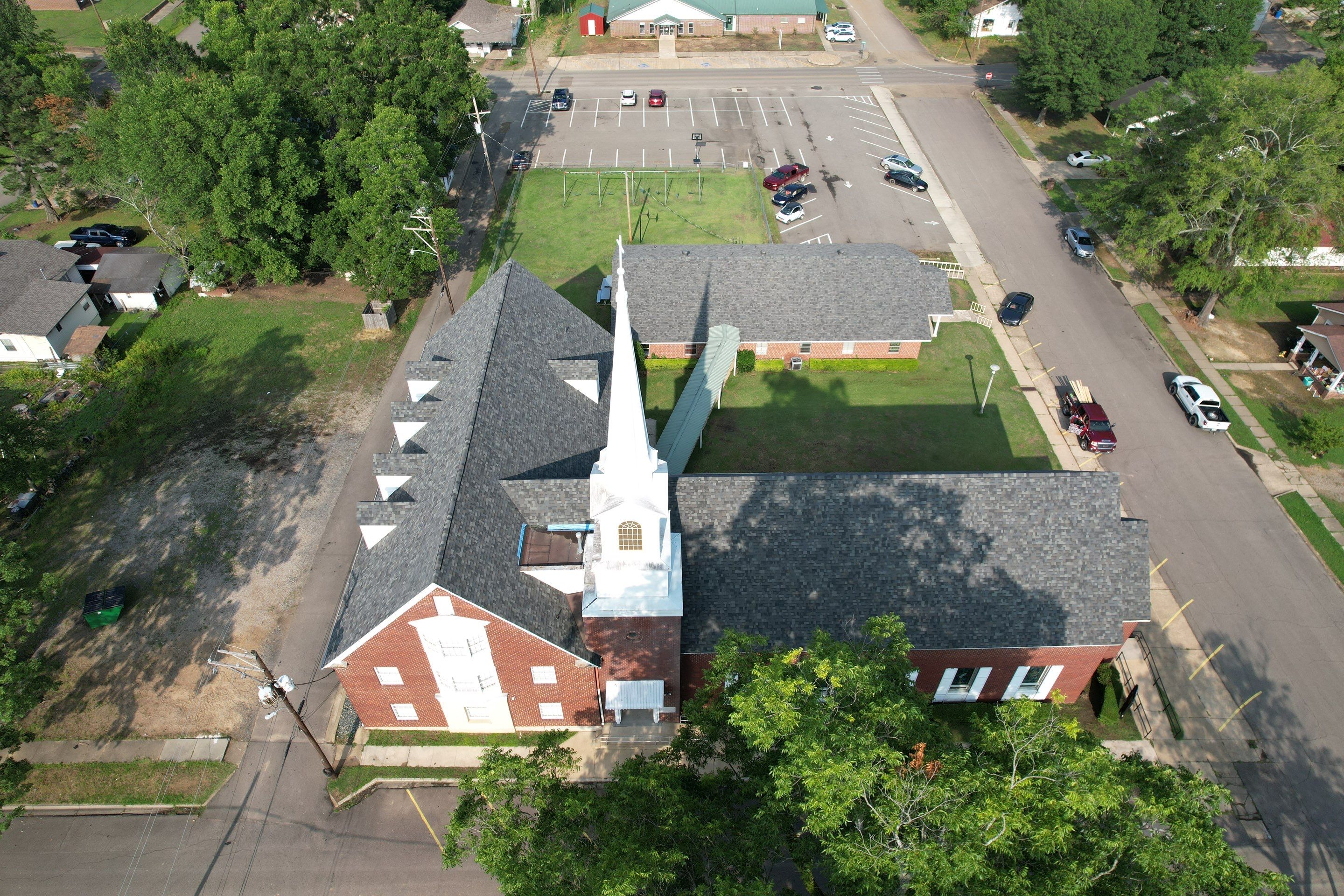 Church Reroof: 40 Year Impact Rated Architectural Shingles by Hostetler Roofing