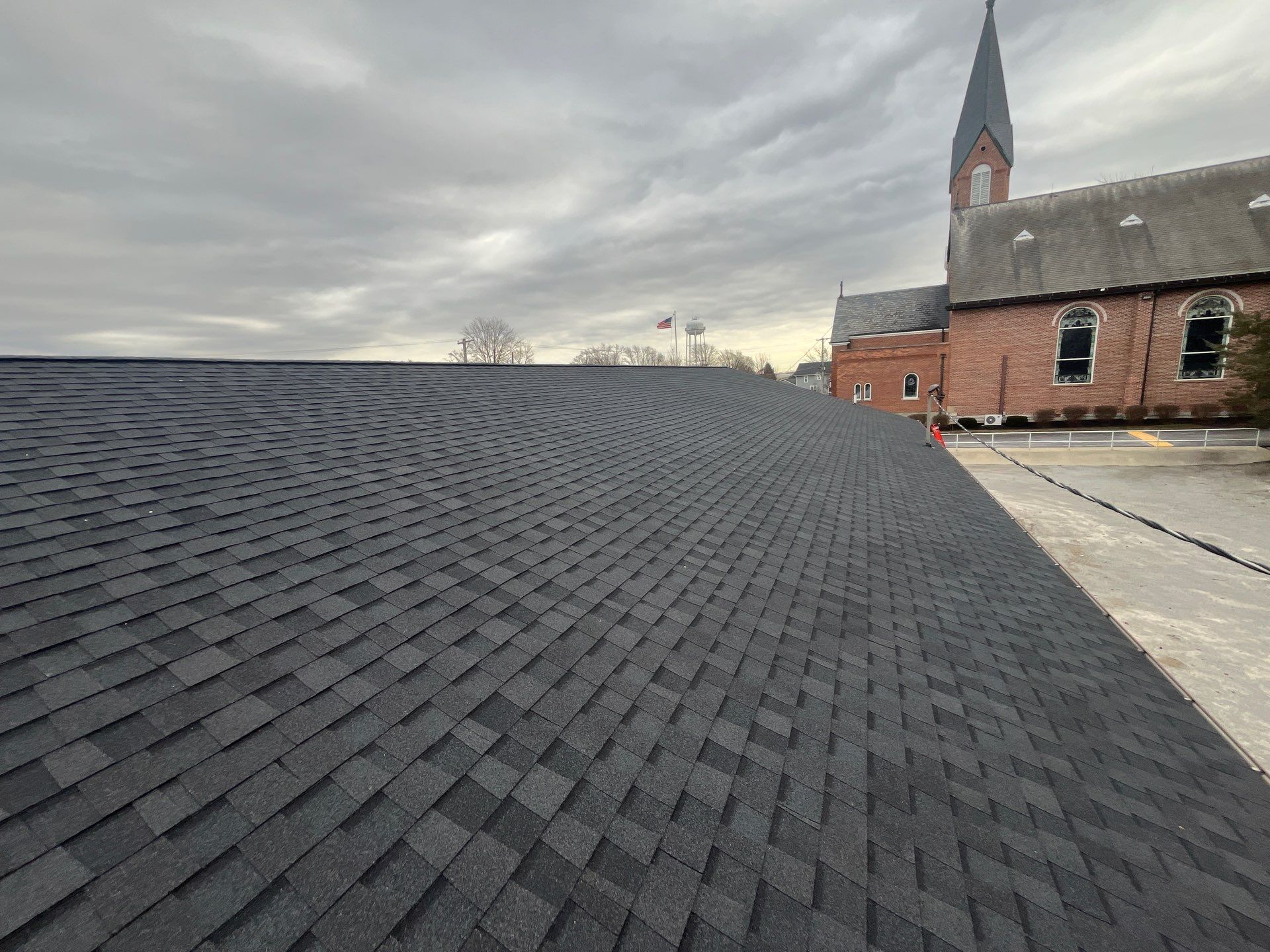 Commercial Roofing Installation using GAF Timberline HDZ Slate by Nitro Roofing and Construction