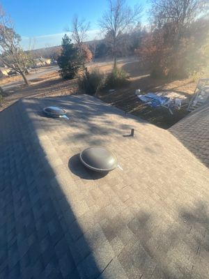 roof, vent, & solar tube replacement in Choctaw