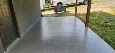 Porch Upgrade Using Pumice