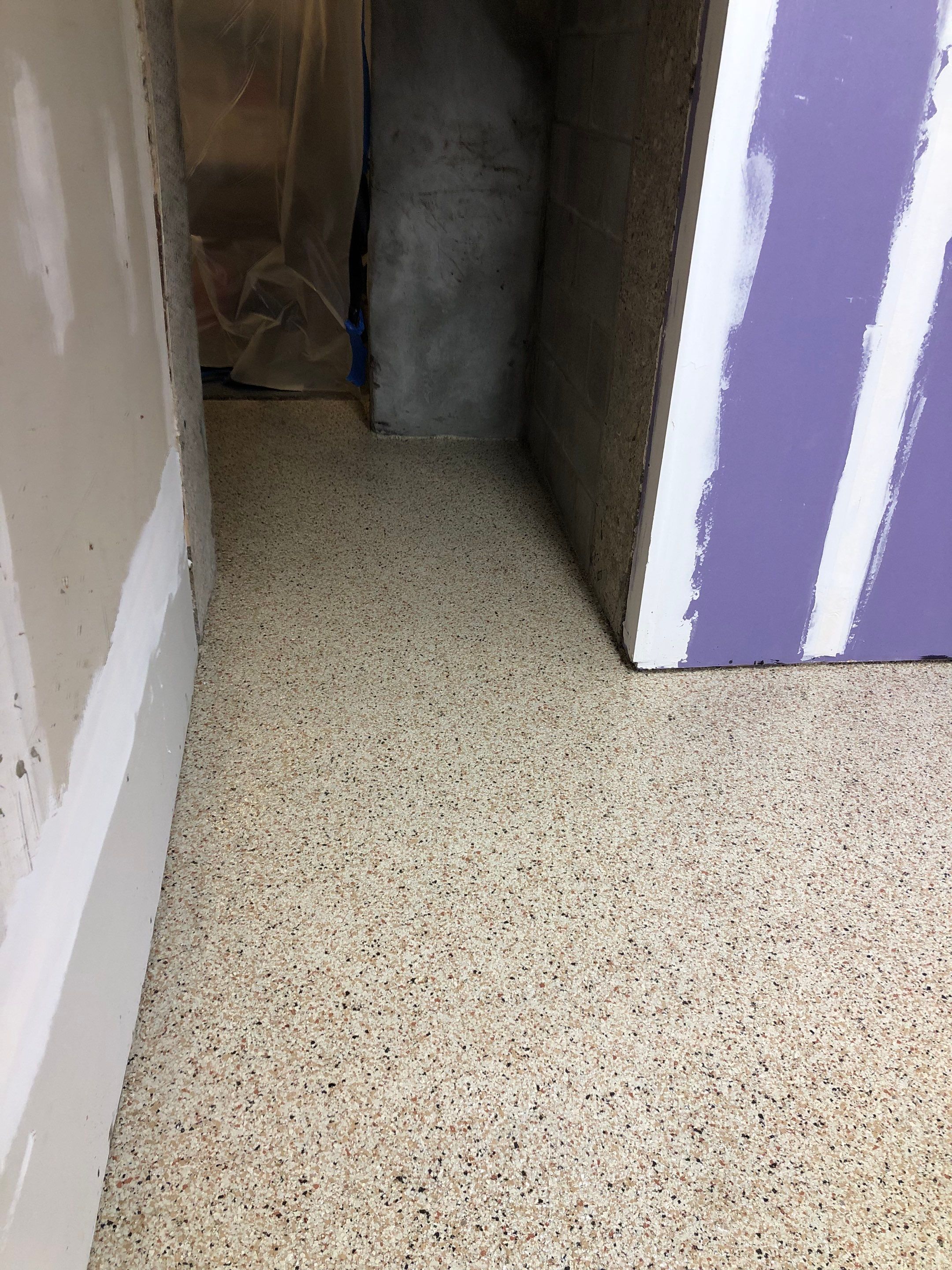 Restaurant Food Prep basement Project in Heidelberg by Floors in a Day, Inc