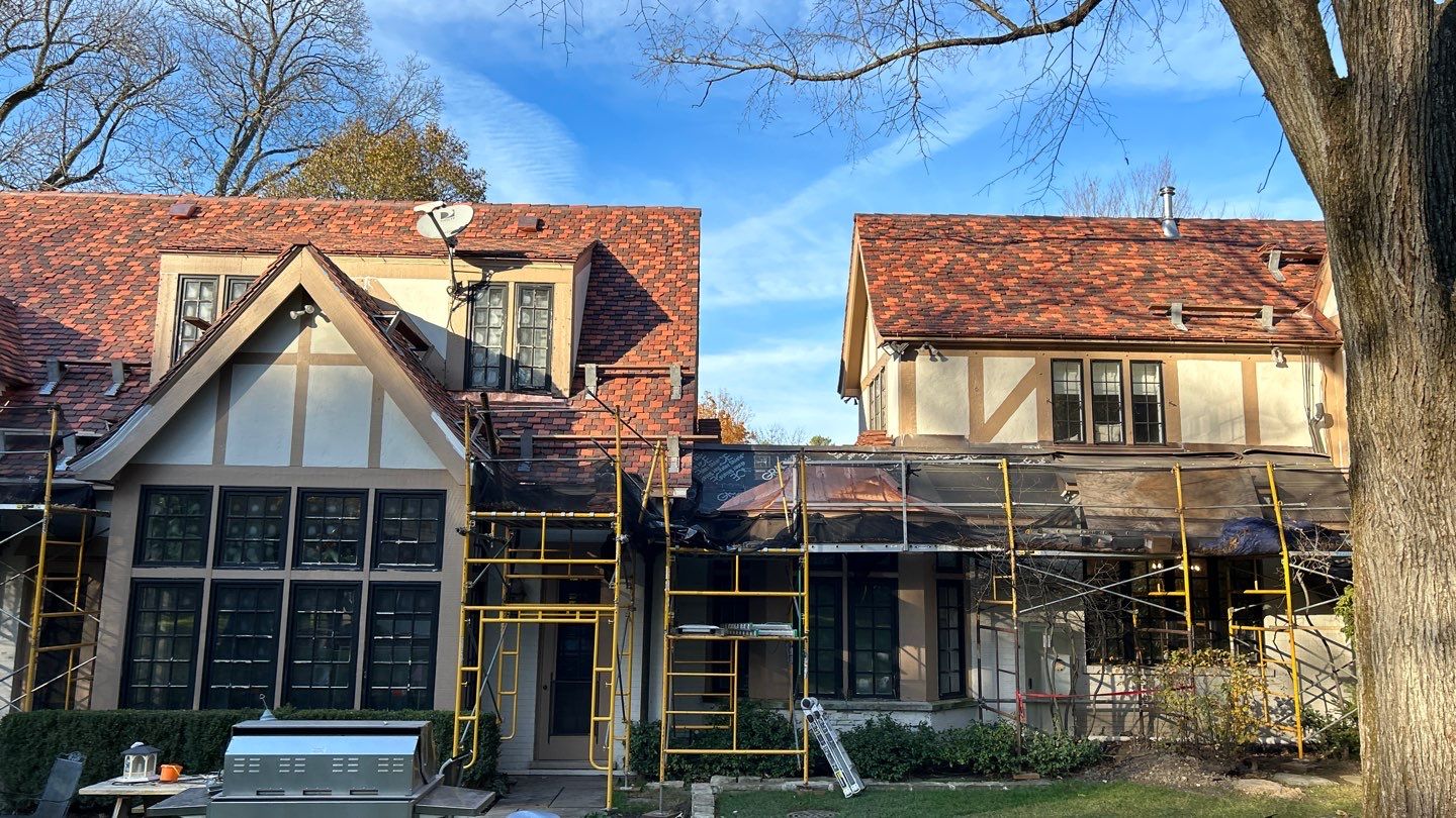 Ludowici Roof Installment and Half Round Copper Gutter Replacement  by Custom Installations, Inc.