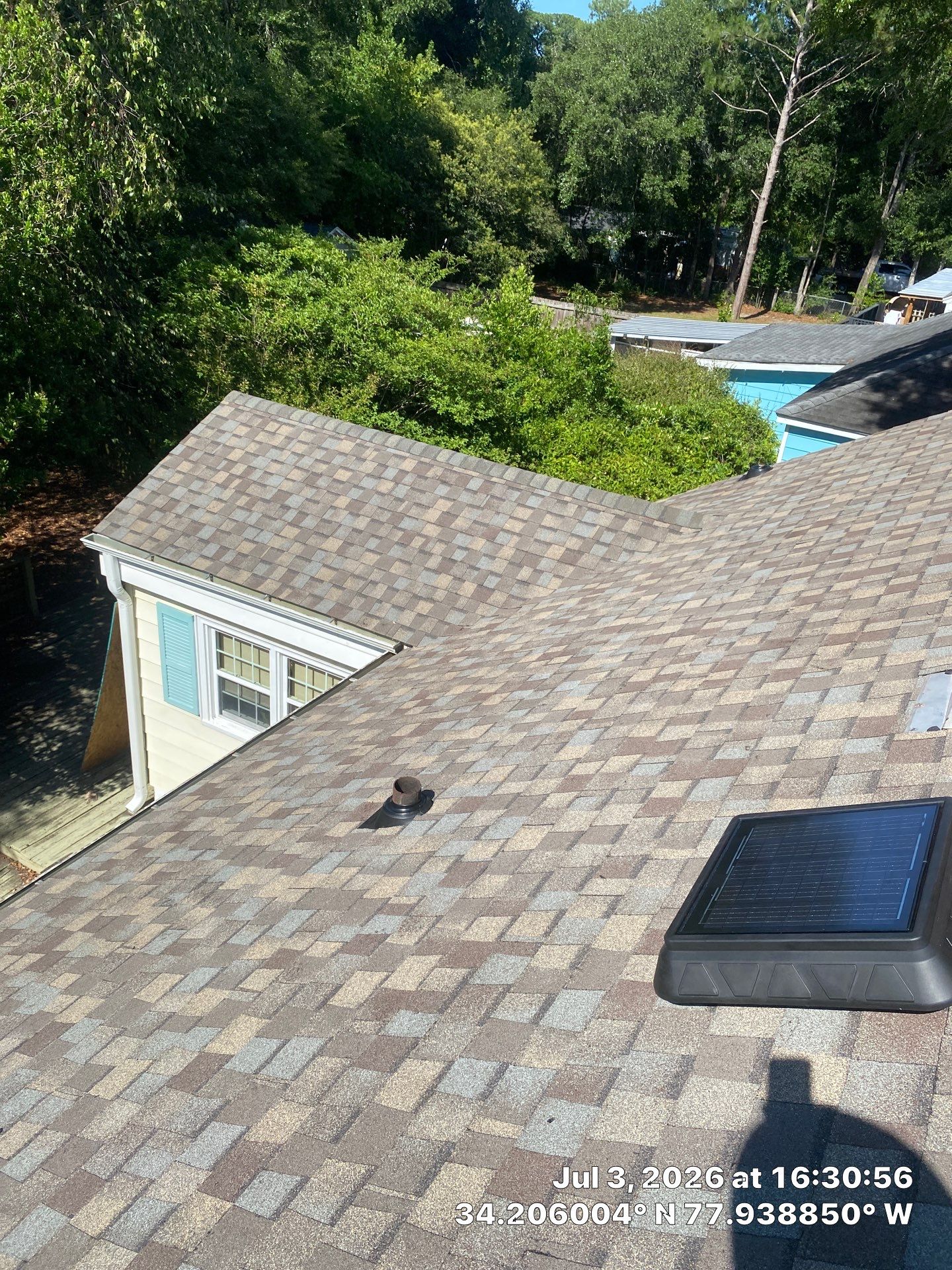 Roof Replacement Using CertainTeed Landmark Pro Shingles in Wilmington NC by RGR Construction and Roofing, LLC