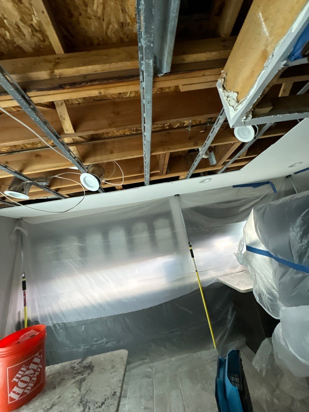 Project in West Bloomfield by EzDry Water Mitigation & Property Restoration