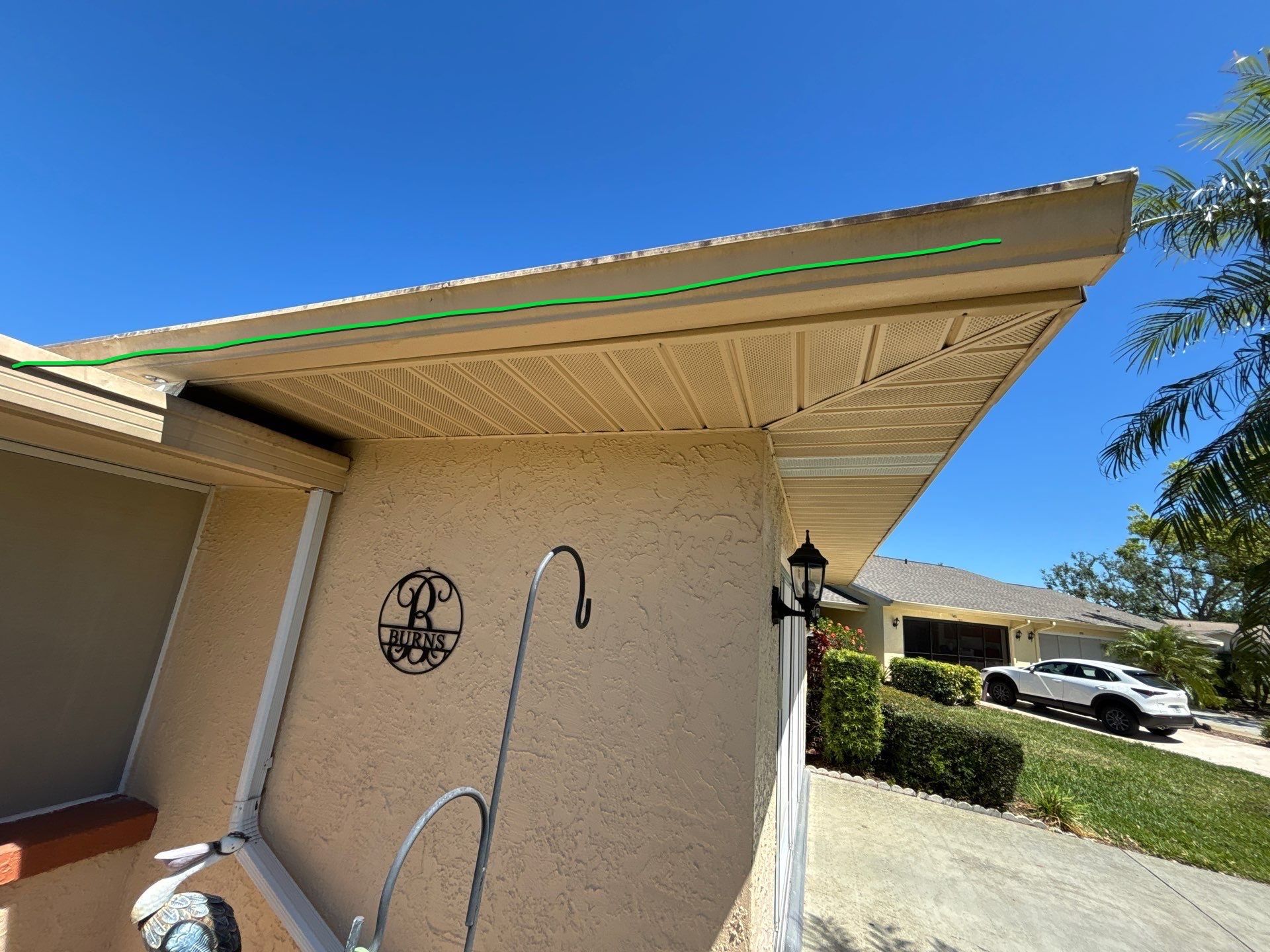 White Vinyl Gutters Installation in Sarasota FL by Gutter Professors