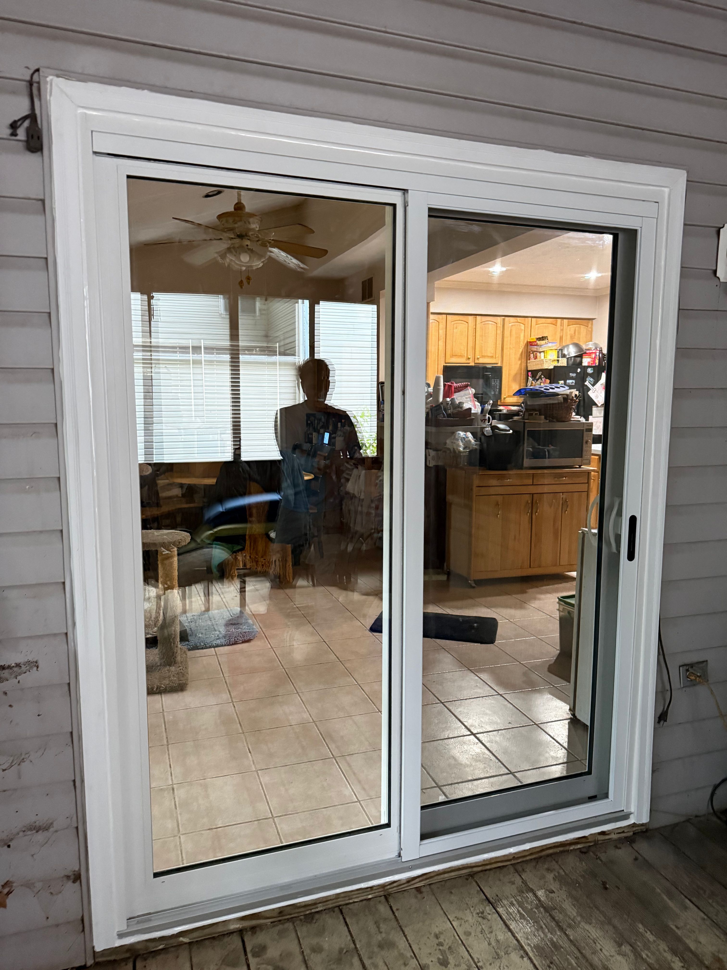 White French and Sliding Glass Door Installation in Stevensville by Window Depot of Annapolis