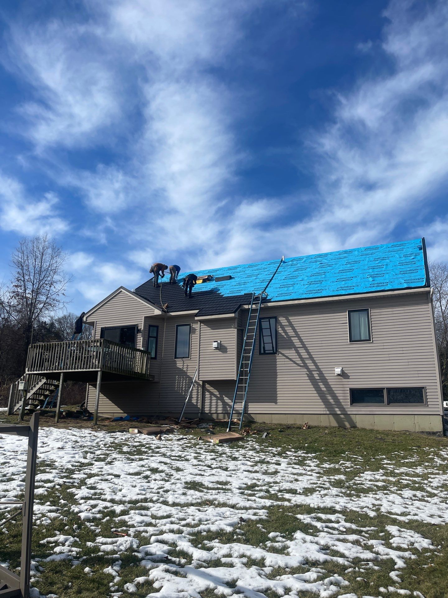 Metal Shake Shingle Roof and Gutter Installation in Angola, Indiana by 4Ever Metal Roofing