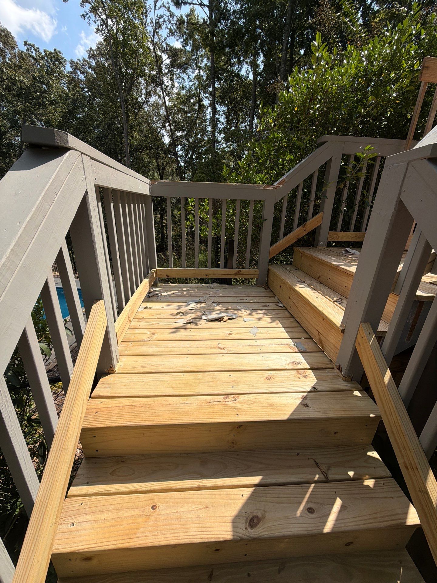 Multi-Level Deck Restoration and Staining Project in Canton, Georgia by Swift Home Renovations 