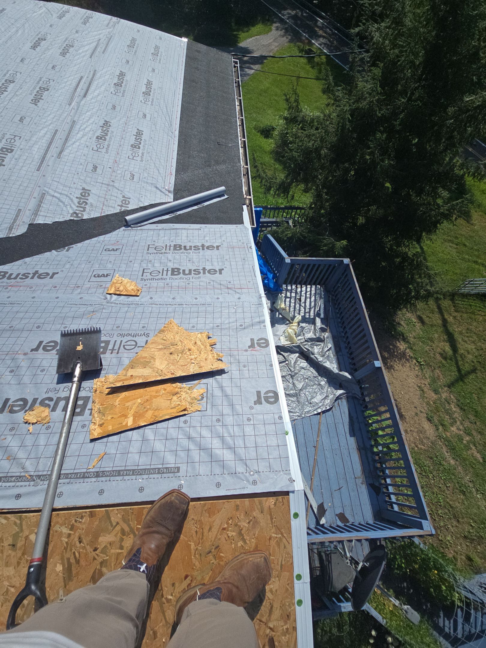 Residential Roofing Installation using GAF Timberline HDZ Fox Hollow Grey by Rainstoppers Roofing