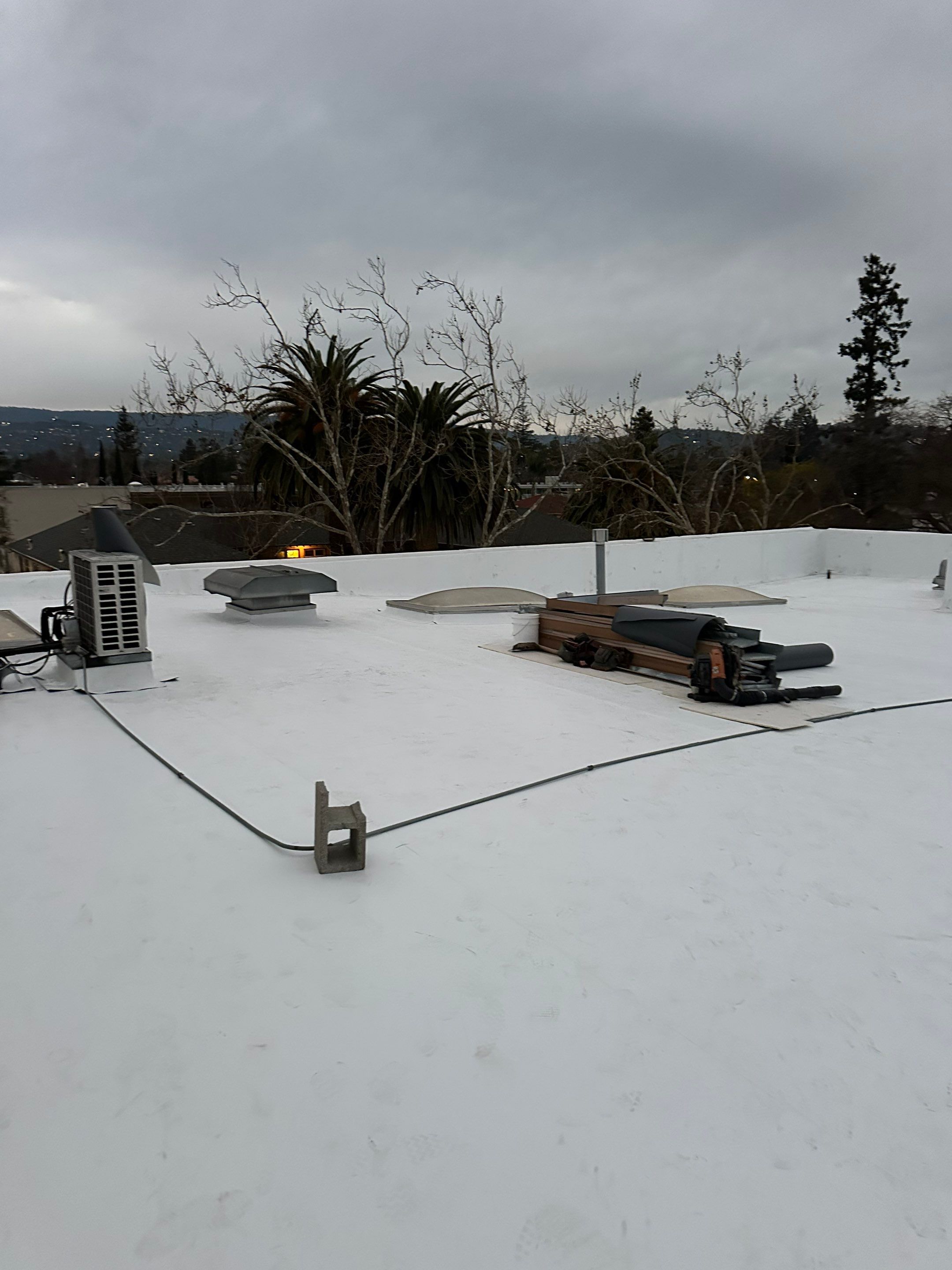Project in Redwood City, CA by Sanchez Single Ply Roofing