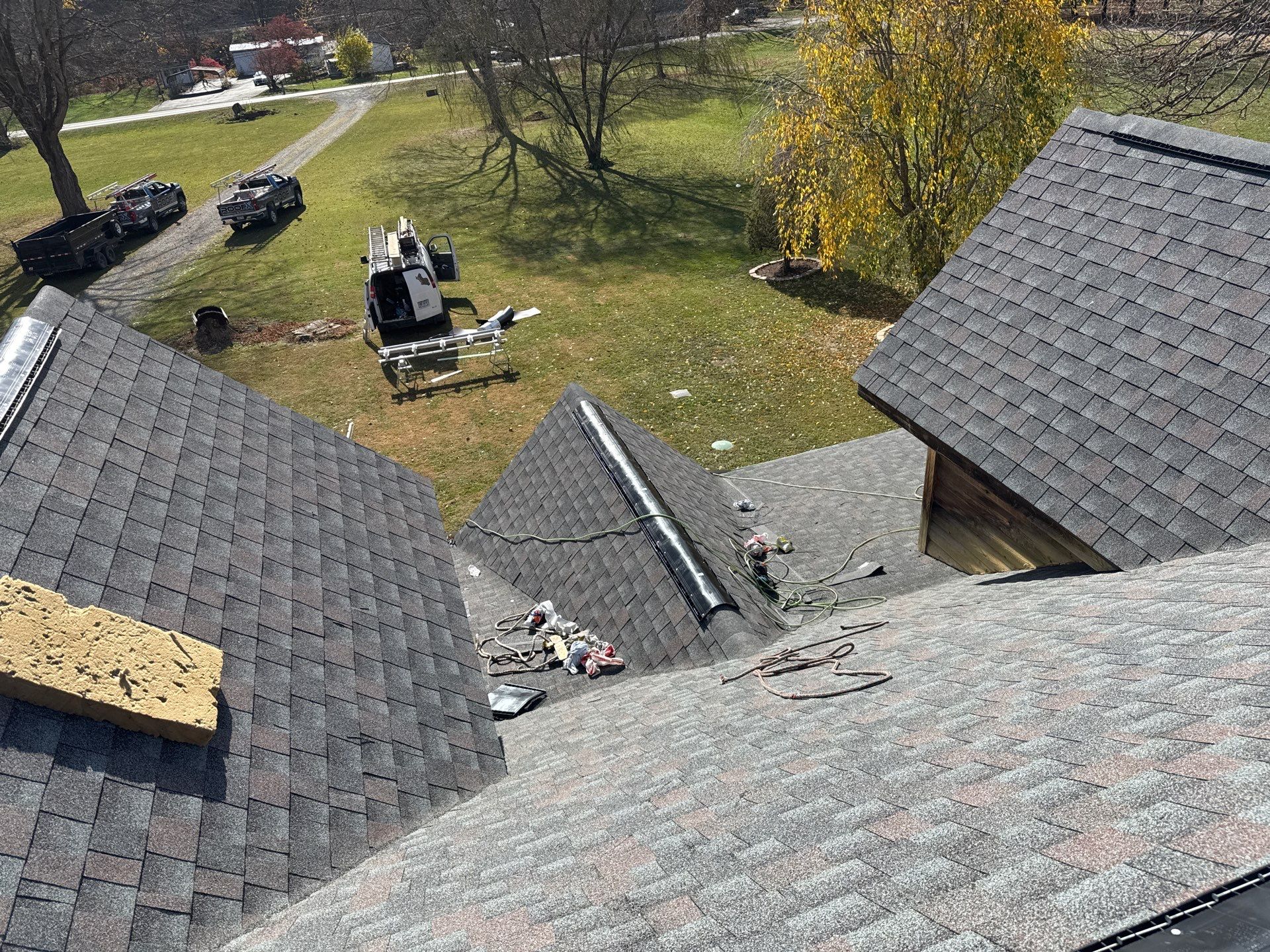 Residential Roofing Installation using Timberline HDZ Shingles - Williamsburg Slate by RoofX 