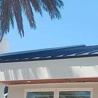 .032 Aluminum 1.5" Mechanical Seam Dark Bronze by Total Roofing System The Metal Roof Experts