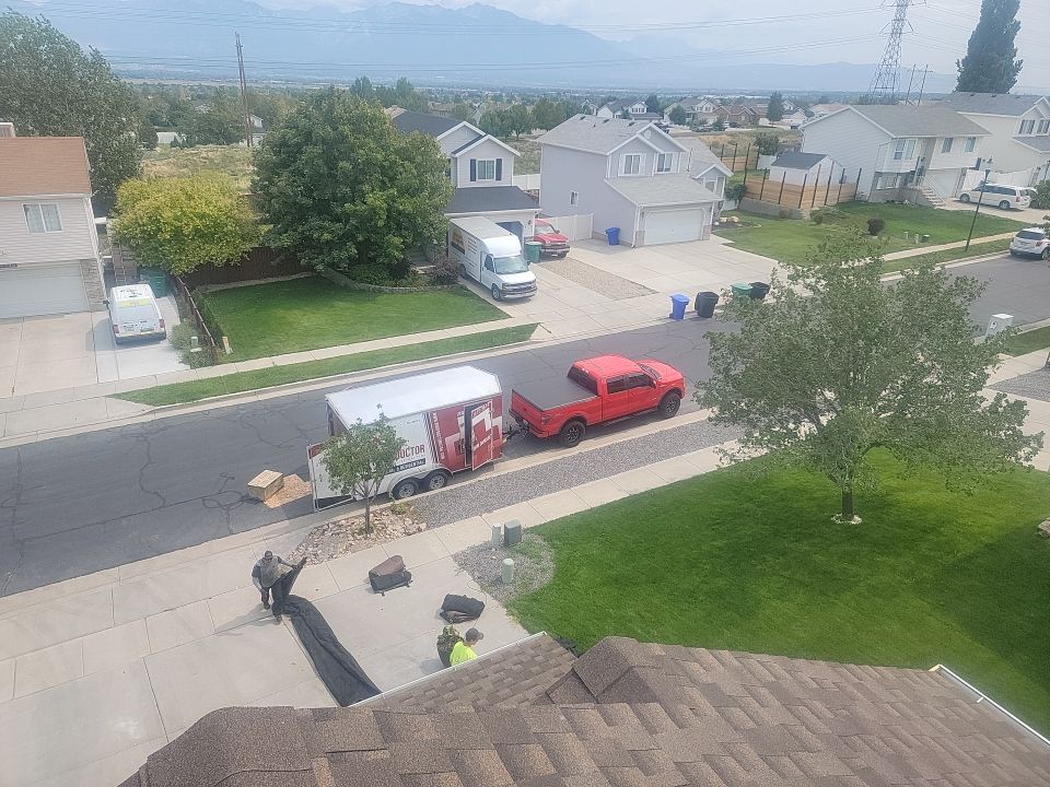 Storm Damaged Roof using GAF Timberline HDZ - Lifetime Shingle by The Roof Doctor