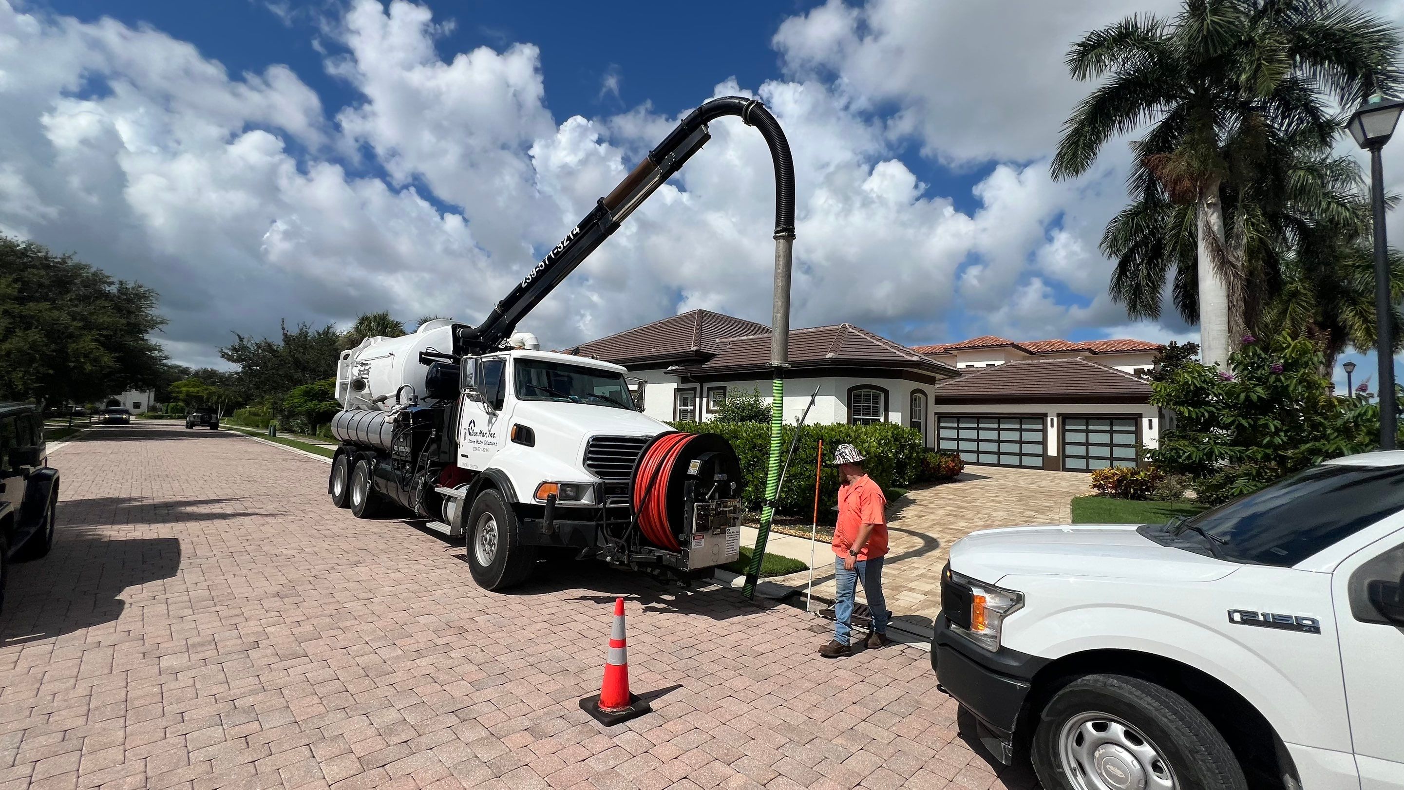Naples Community Catch Basin Cleaning by APS Power & Water