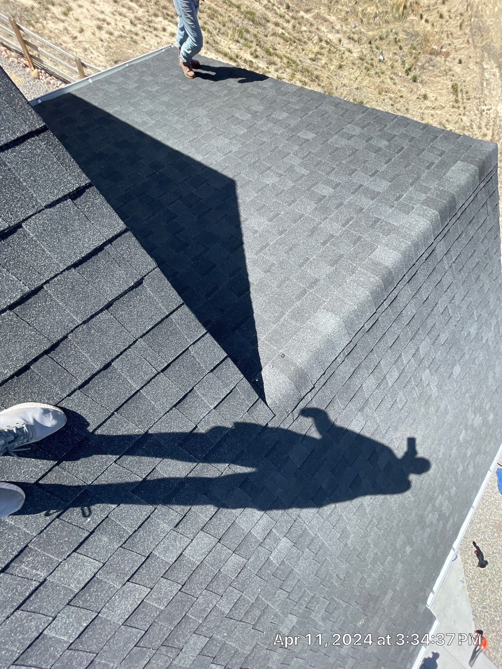 Residential Roofing Installation using Atlas Pinnacle Impact Black Shadow by Blue Peaks Roofing LLC 