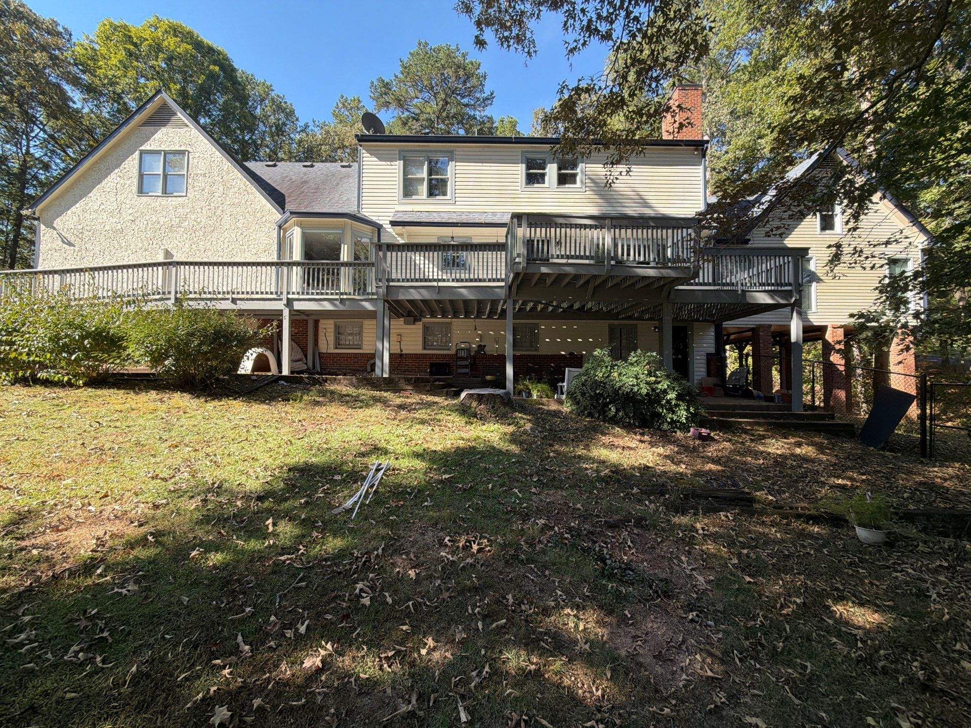 Multi-Level Deck Restoration and Staining Project in Canton, Georgia by Swift Home Renovations 