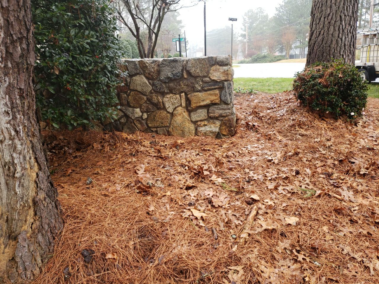 Neighberhood entrance sign cleaing using cleaner by Power Wash Masters LLC