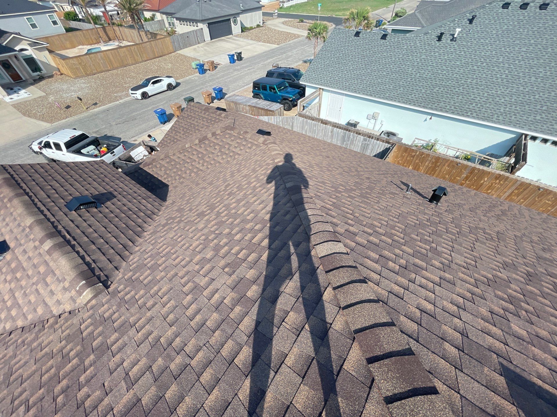 Residential Roofing Installation using GAF HDZ Barkwood by Lighthouse Roofing