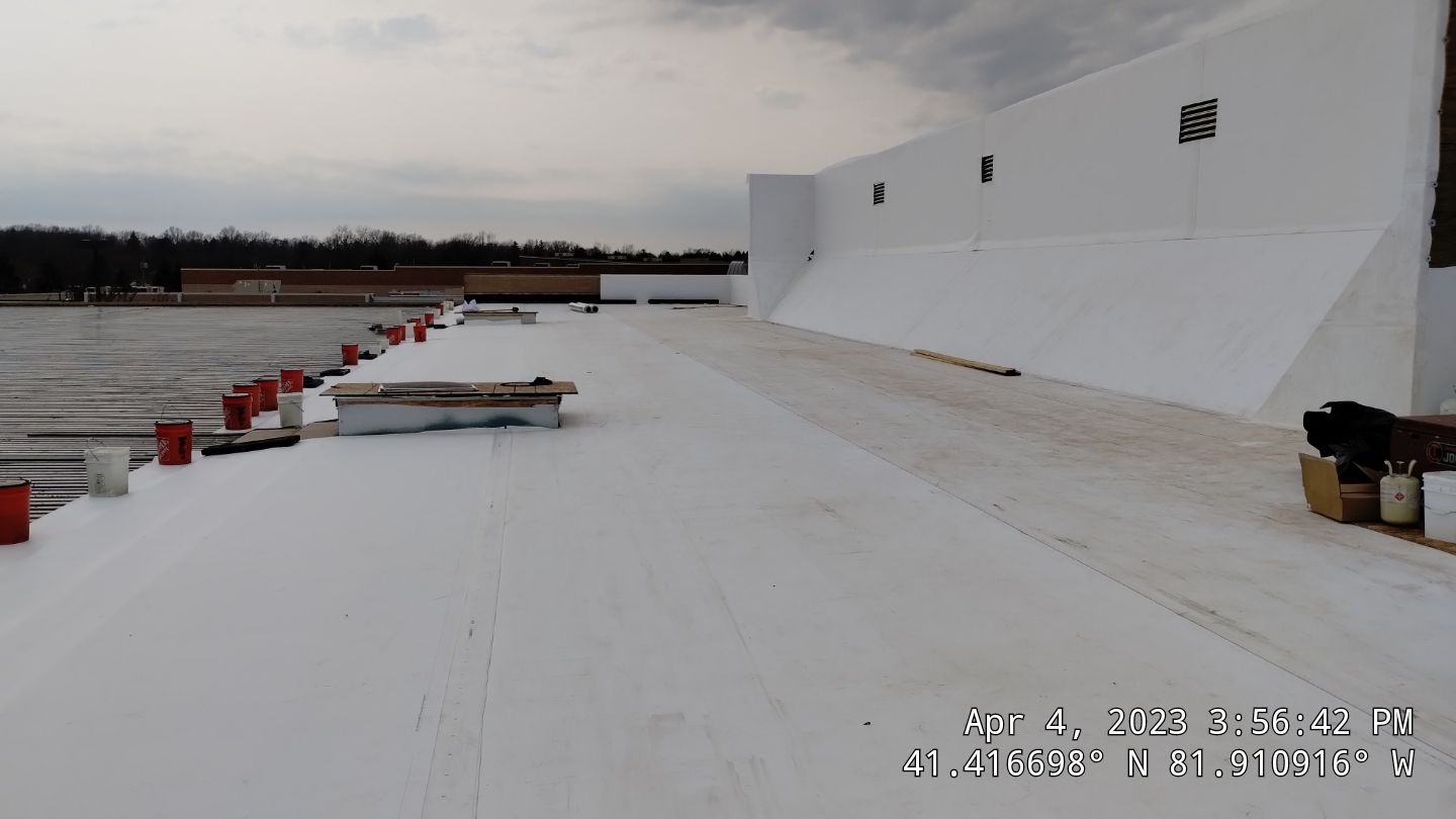 North Olmsted Ohio TPO Roof Install by Gold Star Roofing LLC 