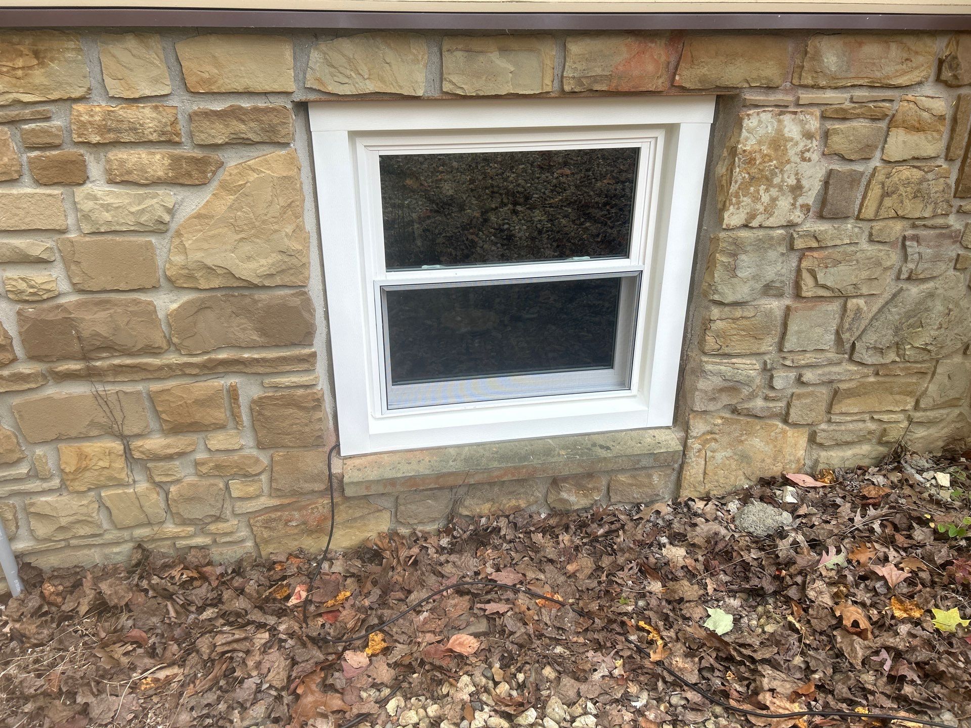 Entry Door and Window Installation for Nashville Stone Home by Merrifield Exteriors, LLC