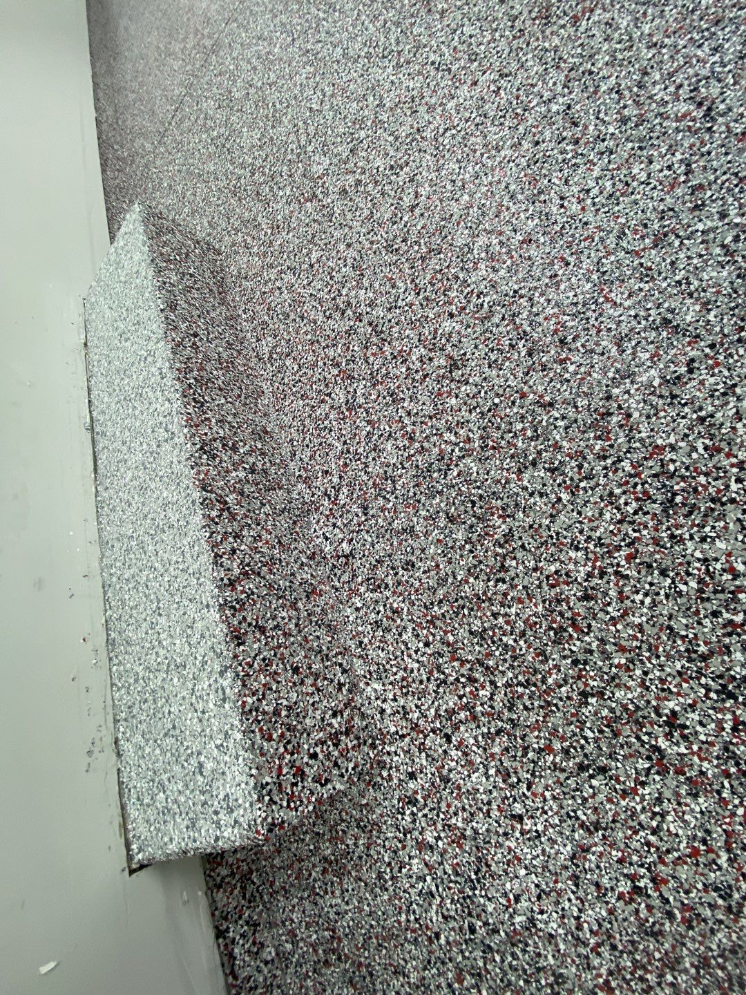 Garage Floor with Stairs using Buckeye and Slate Stone by Your1DayFloor.com