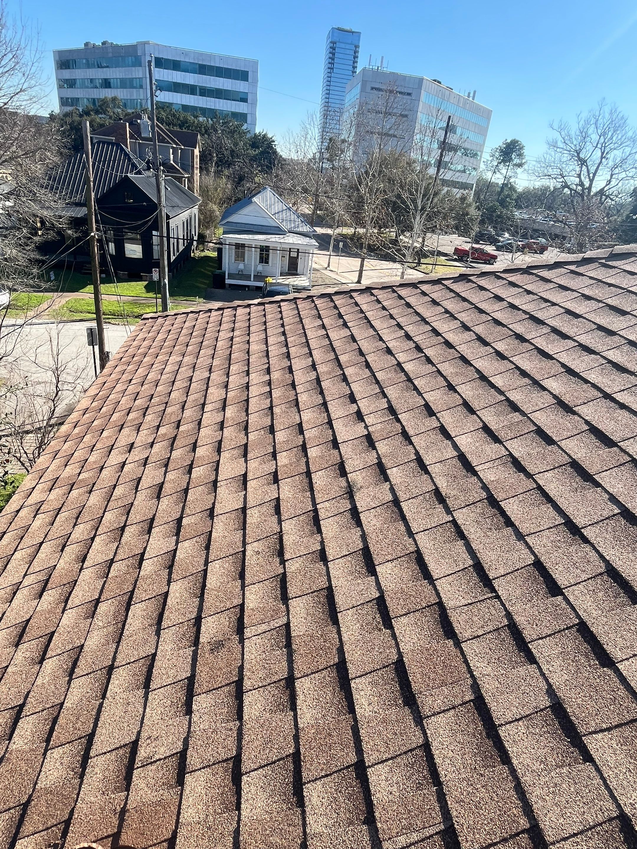 Residential Roofing Installation using GAF Timberline HDZ (Shakewood) by WABO Roofing Systems 