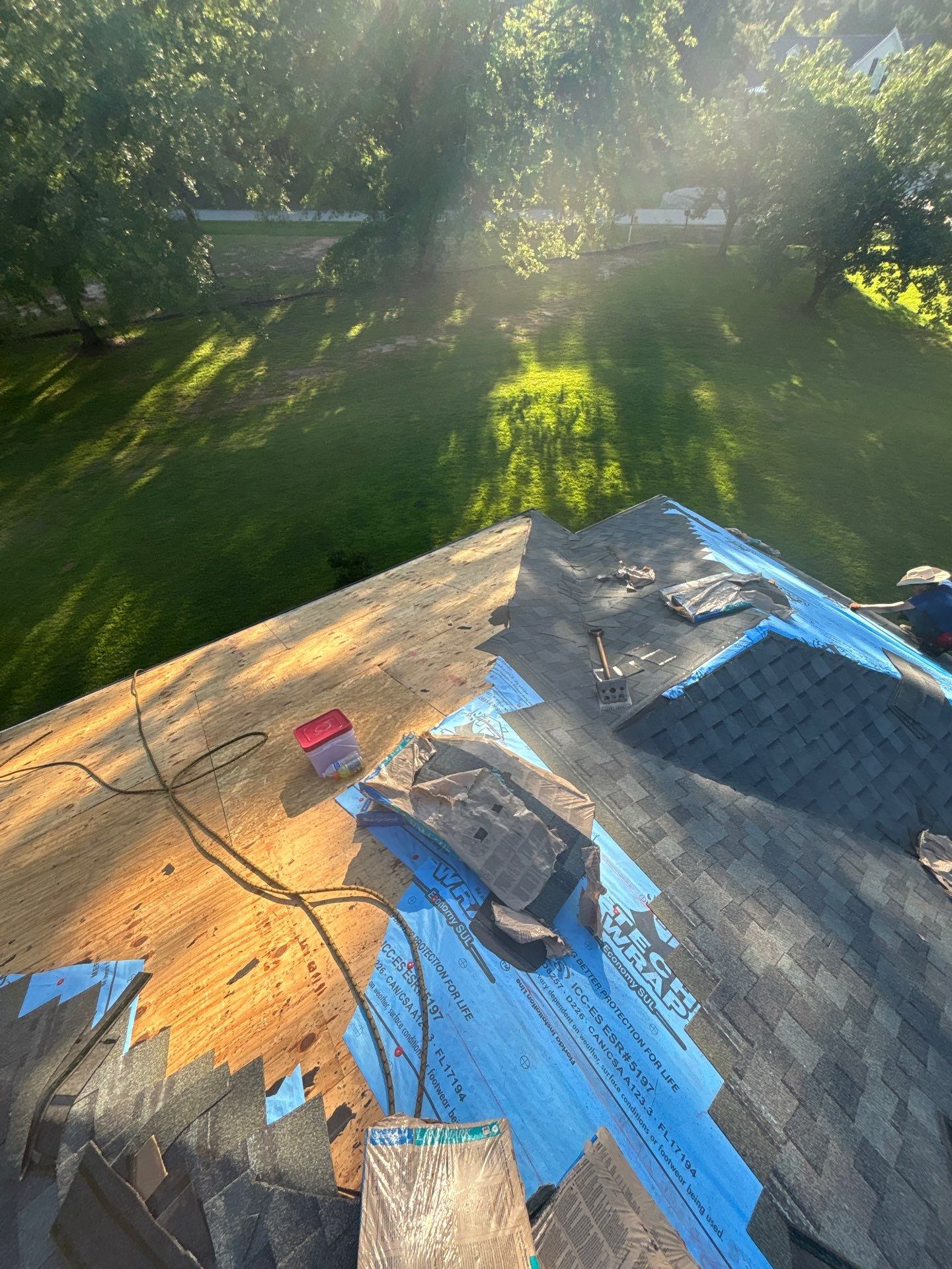 Asphalt Shingle Roof Replacement and Decking Repair in Edgefield by Roofers LLC