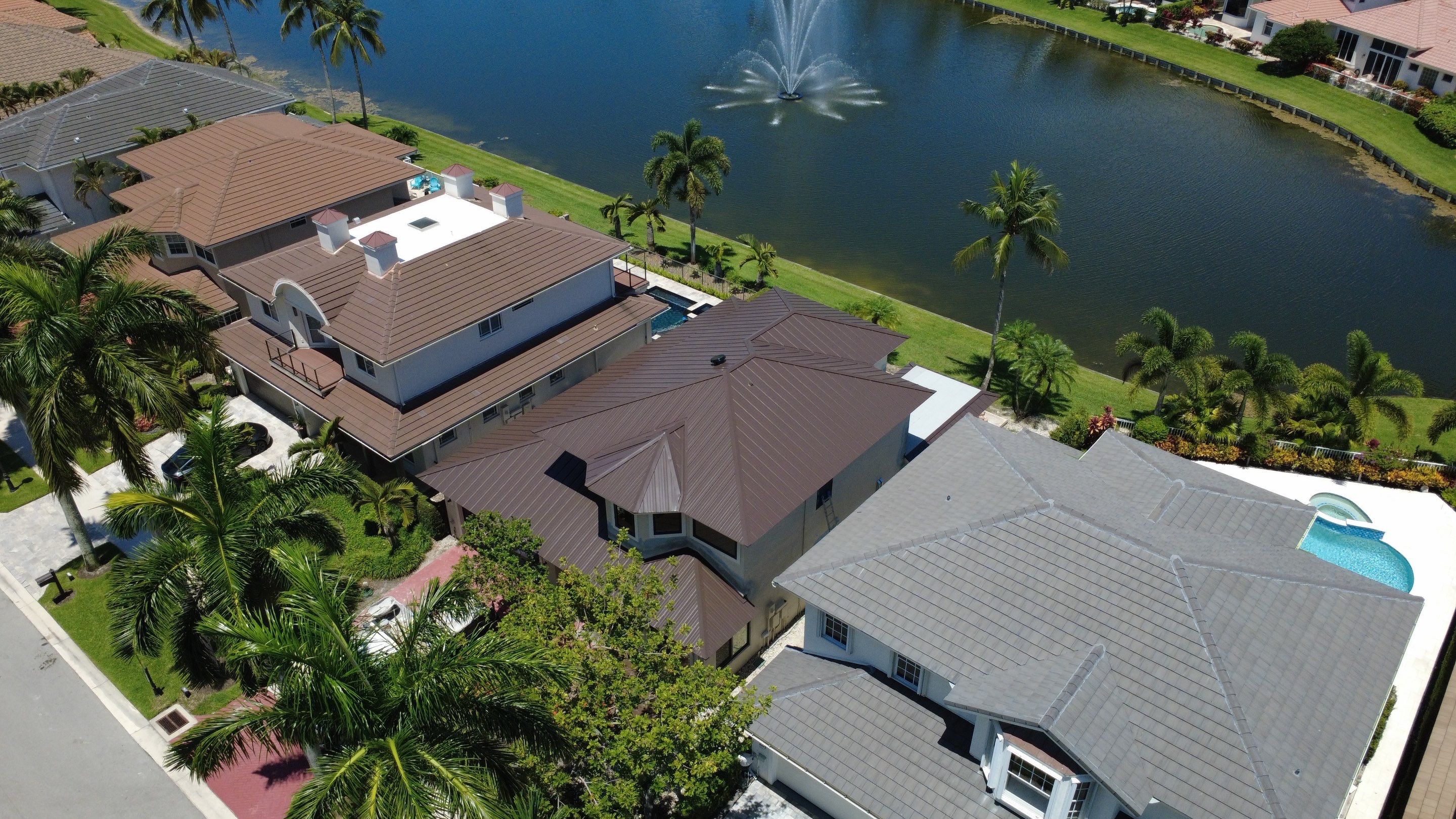 Residential Roofing Installation using 1" Nail strip metal roof by BLUES BROTHERS ROOFING