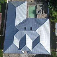 .032 Aluminum 1.5" Mechanical Seam Mill Finish  by Total Roofing System The Metal Roof Experts