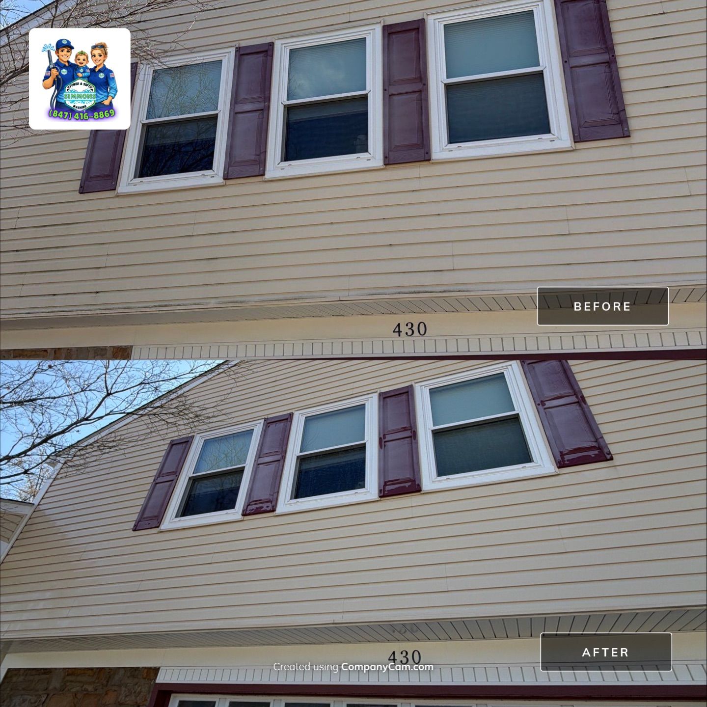 Project in Schaumburg by Simmons Power & Soft Washing