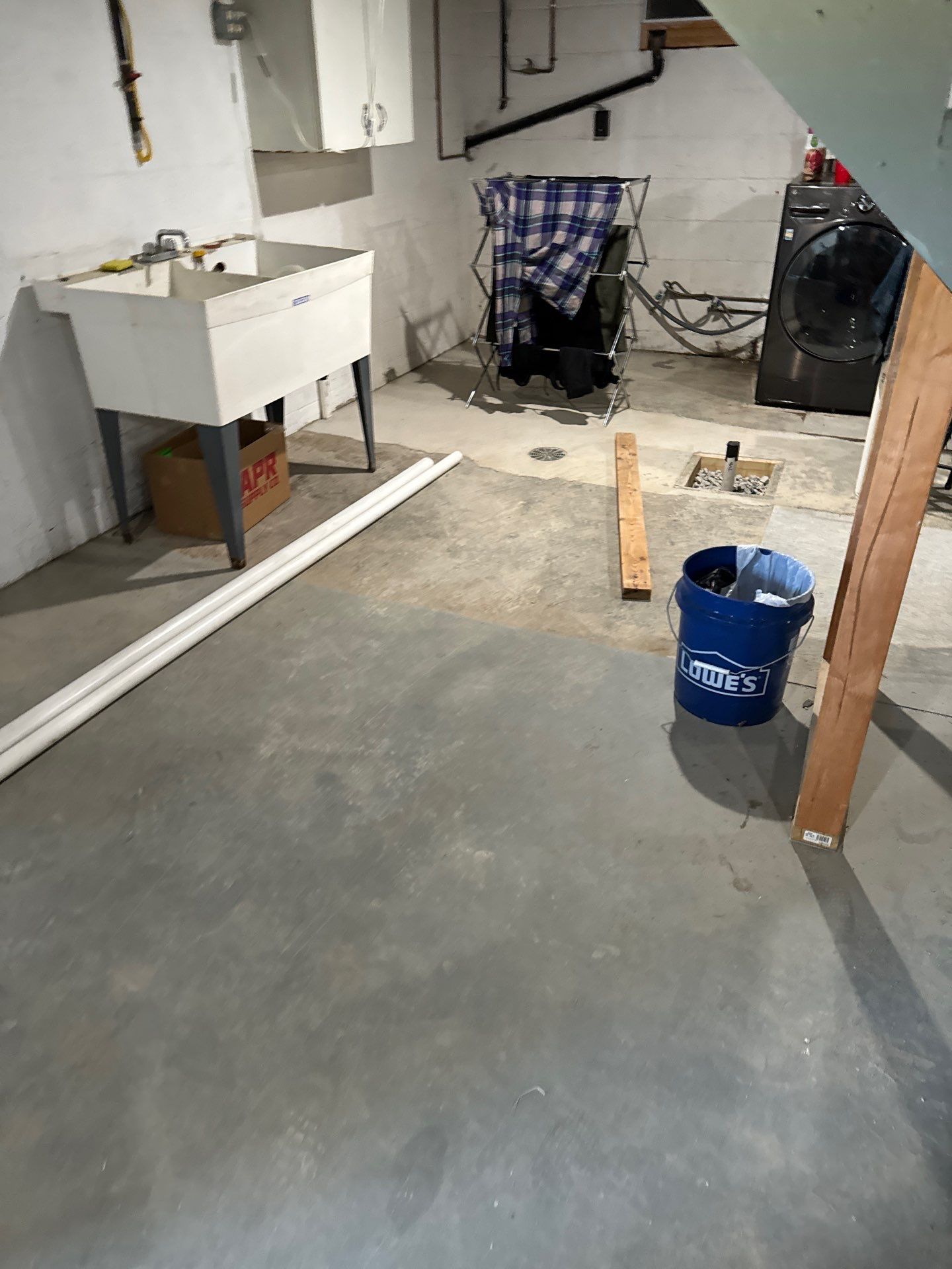 Basement + Garage Project in Pittsburgh by Floors in a Day, Inc