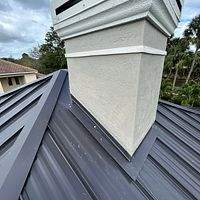 24ga 1.5" Mechanical Seam Dark Bronze by Total Roofing System The Metal Roof Experts