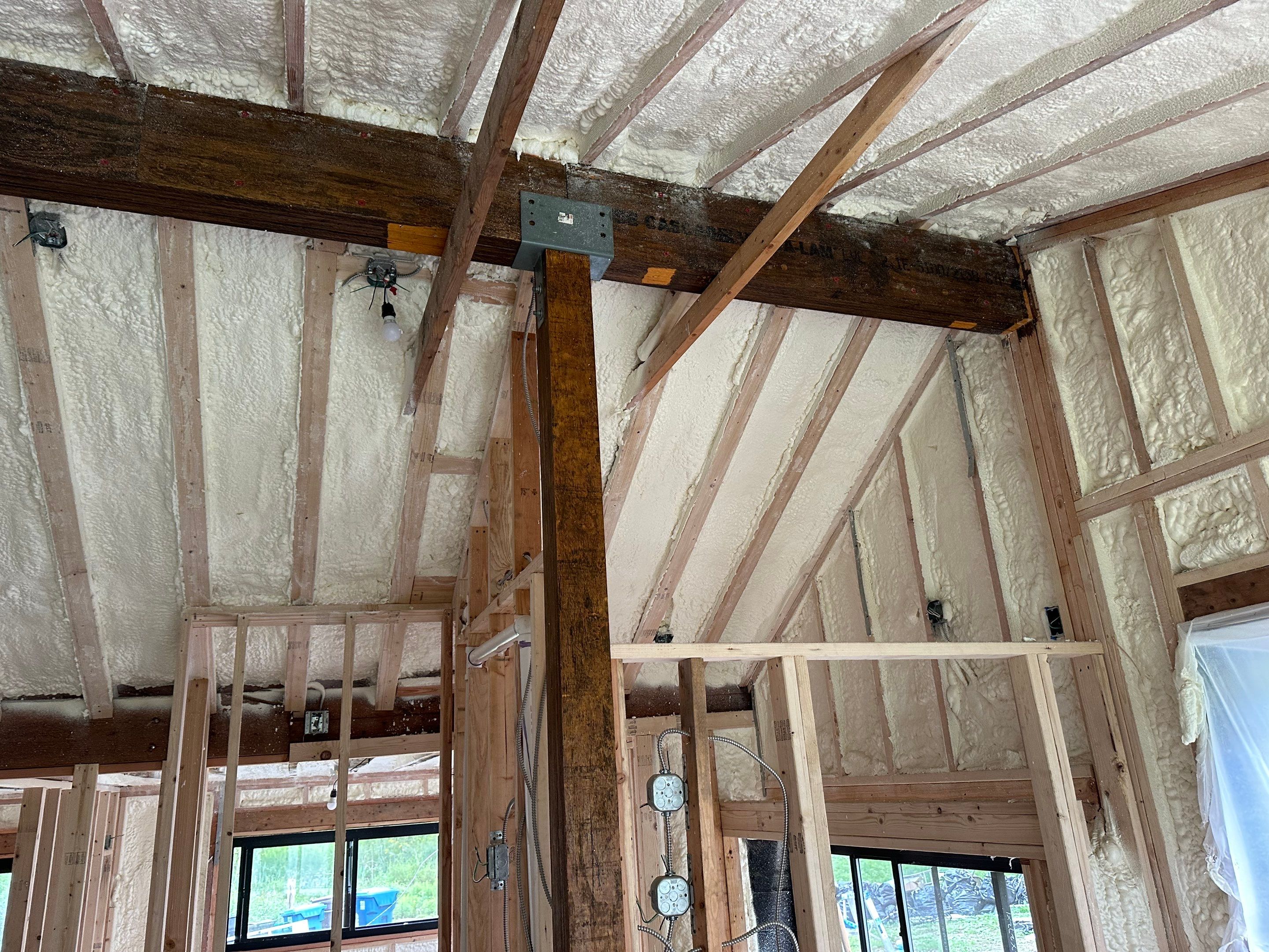 Attic Insulation using Closed Cell Spray Foam by NYS Foam & Energy