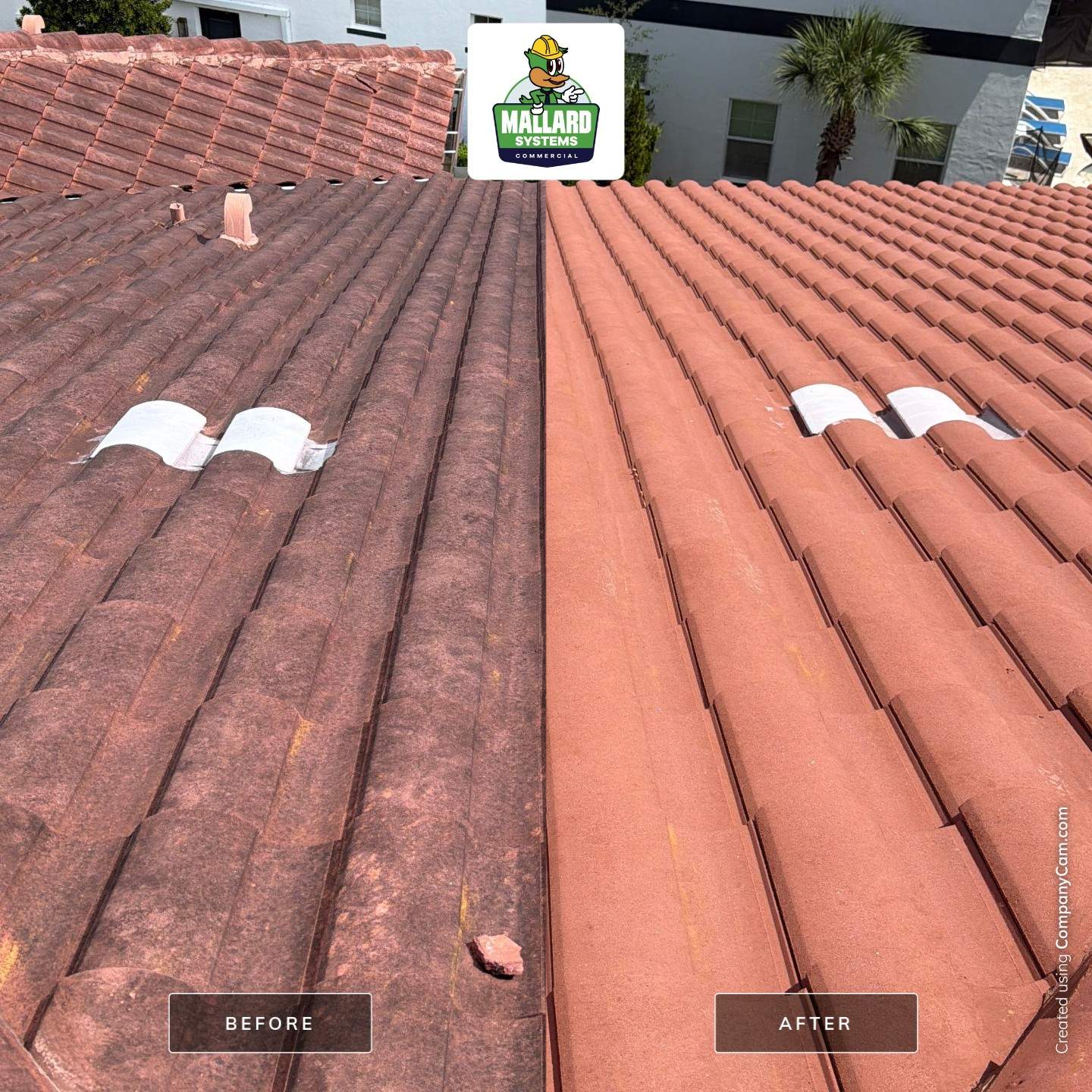 Tile Roof Cleaning on Reunion Resort Residence by Mallard Systems