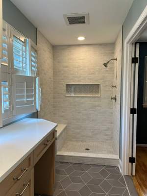 Bathroom Remodel using Tile
