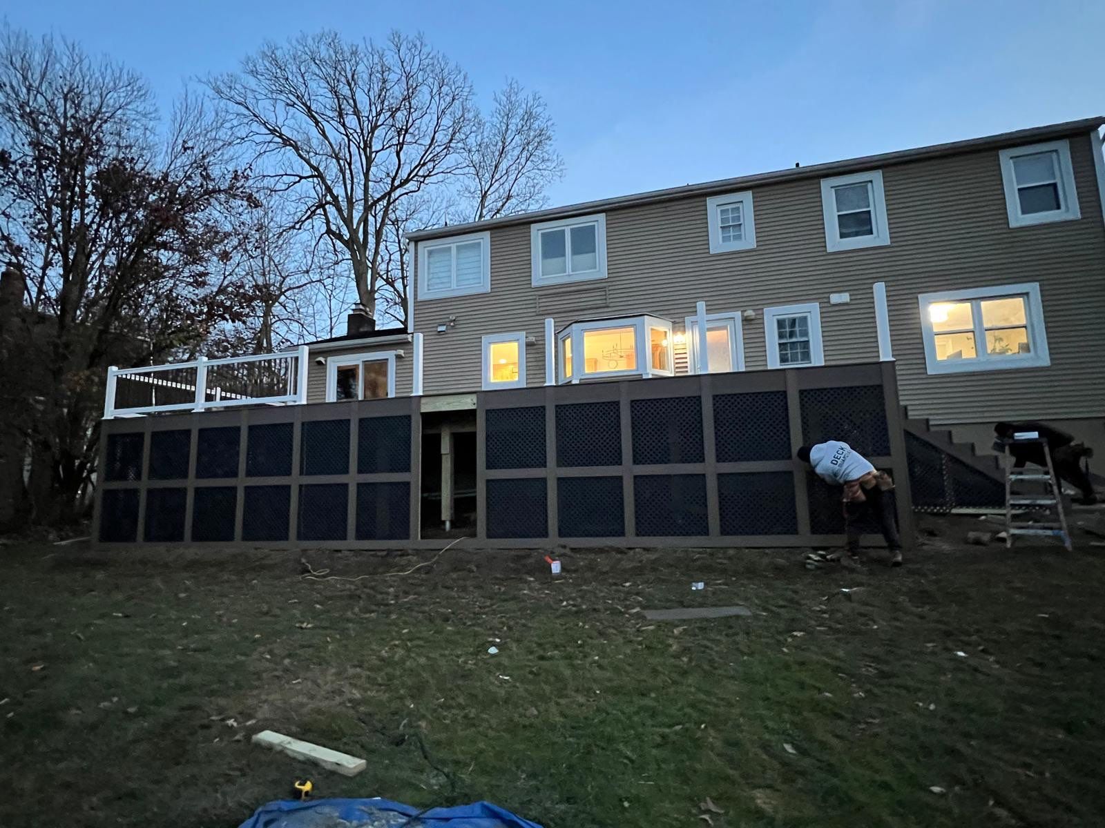 Deck Resurface + Extension  in Randolph by deck guardian