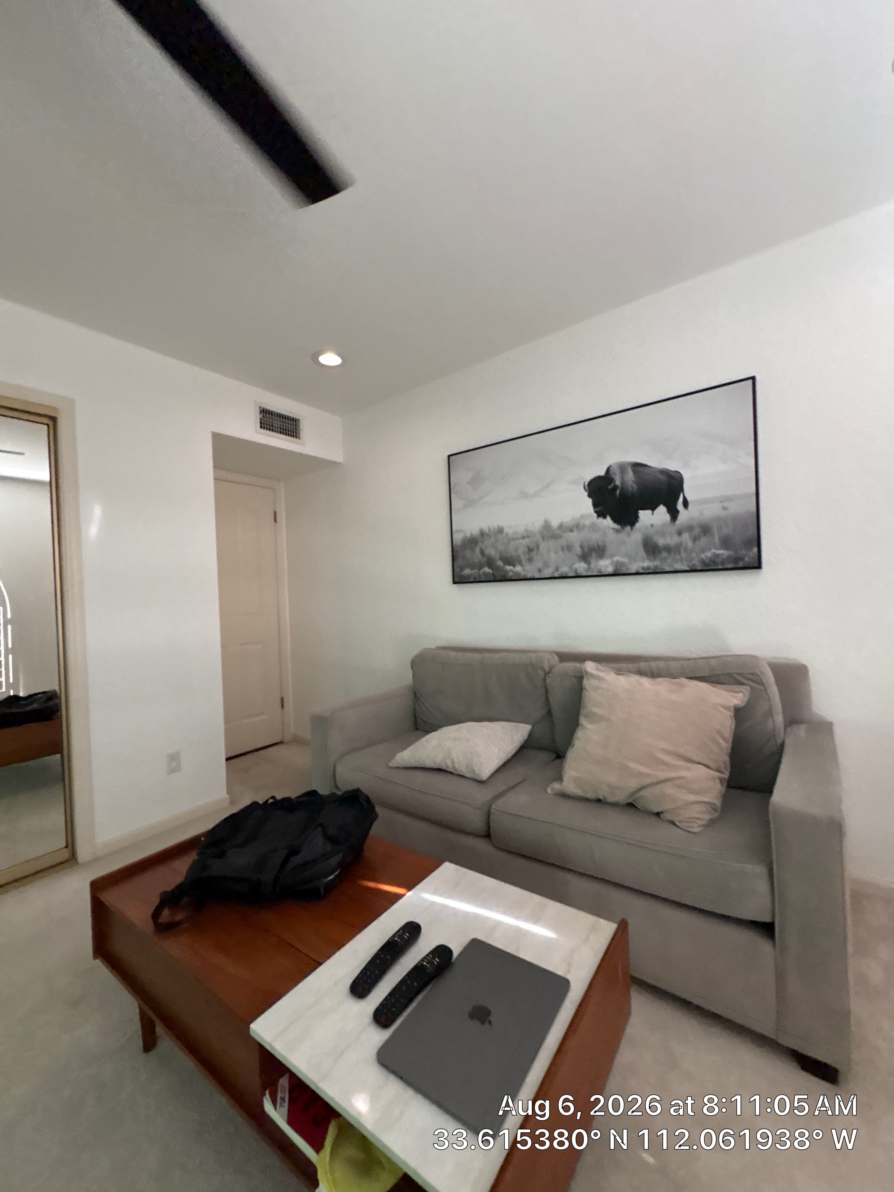 Custom Home Office Setup and Media Wall Integration in Phoenix by CompanyCam Sales Demo