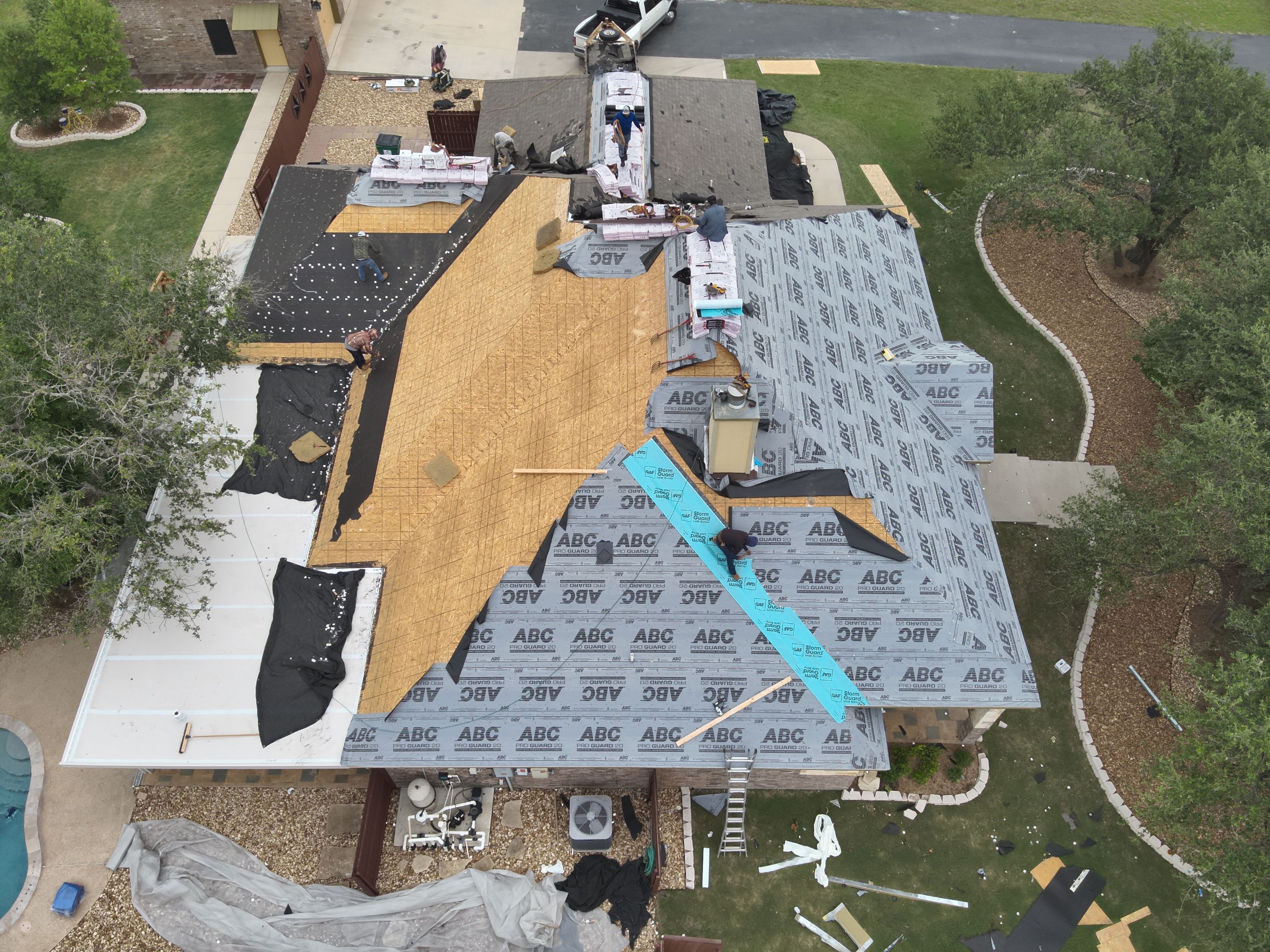 Residential Roof Replacement with Owens Corning - Duration - Sedona Canyon by Action Exteriors Austin