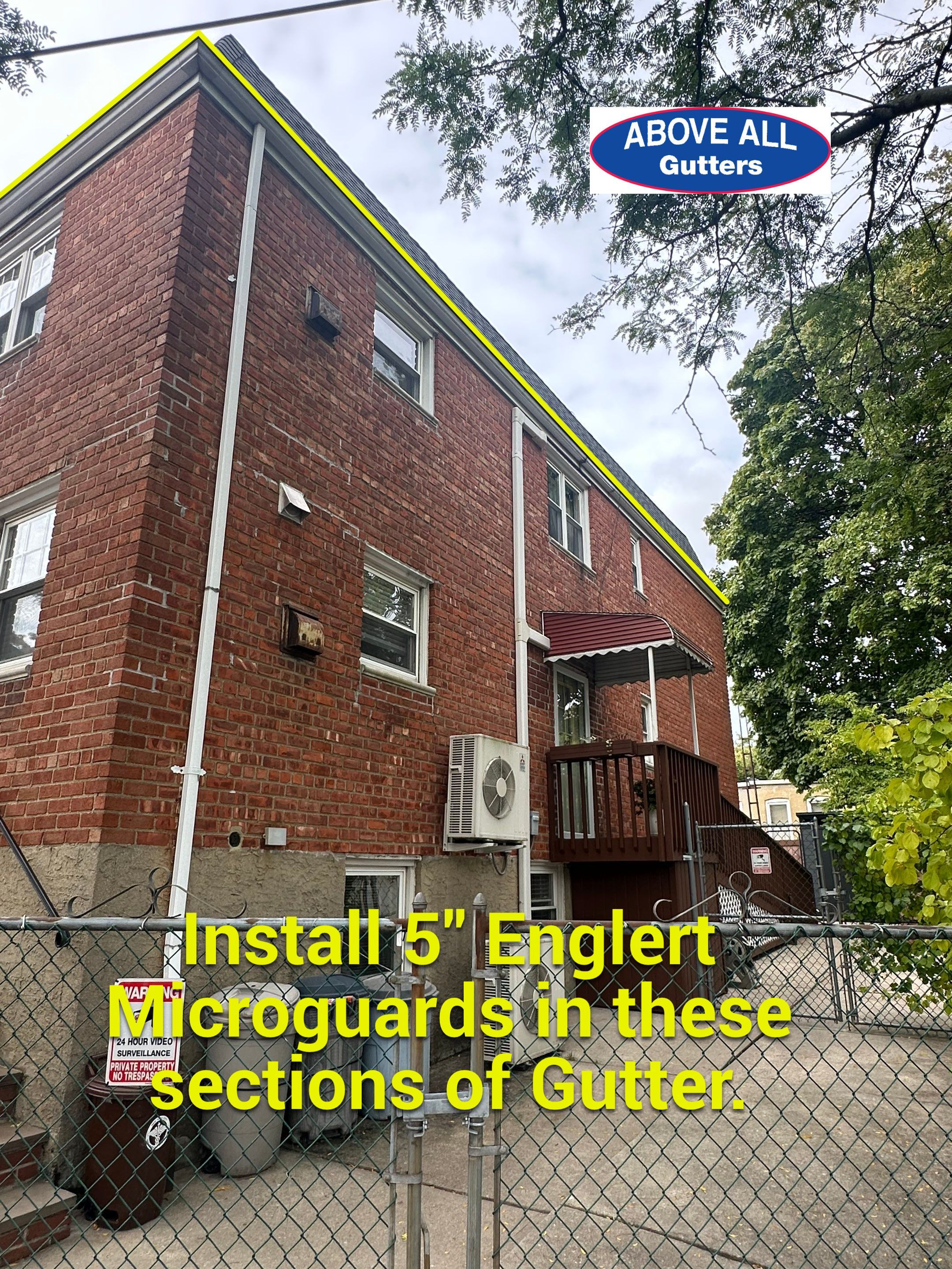 Long Gutter Replacement, Queens NYC by Above All Gutters 