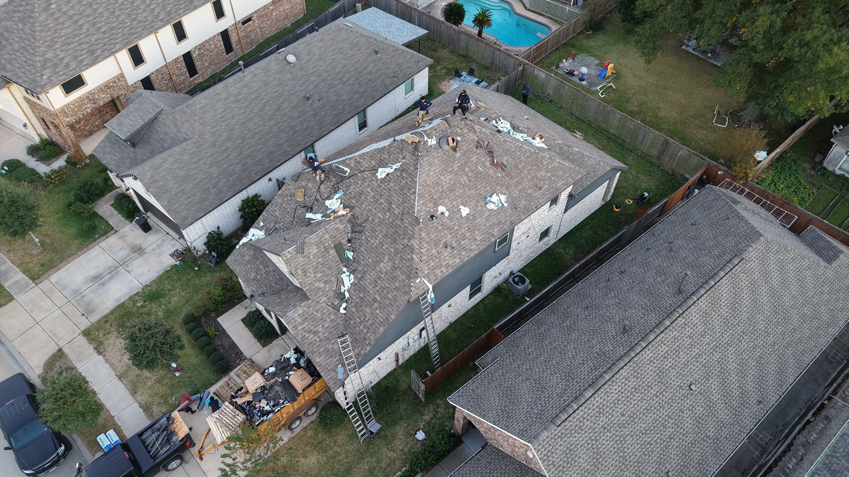 Roof Replacement Project in Houston by Roofing Technologies Unlimited