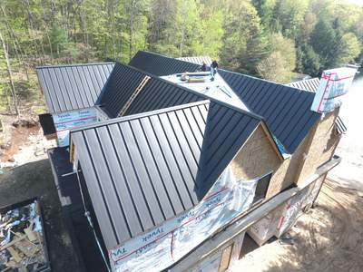 Metal work using 24 Ga Standing Seam Metal