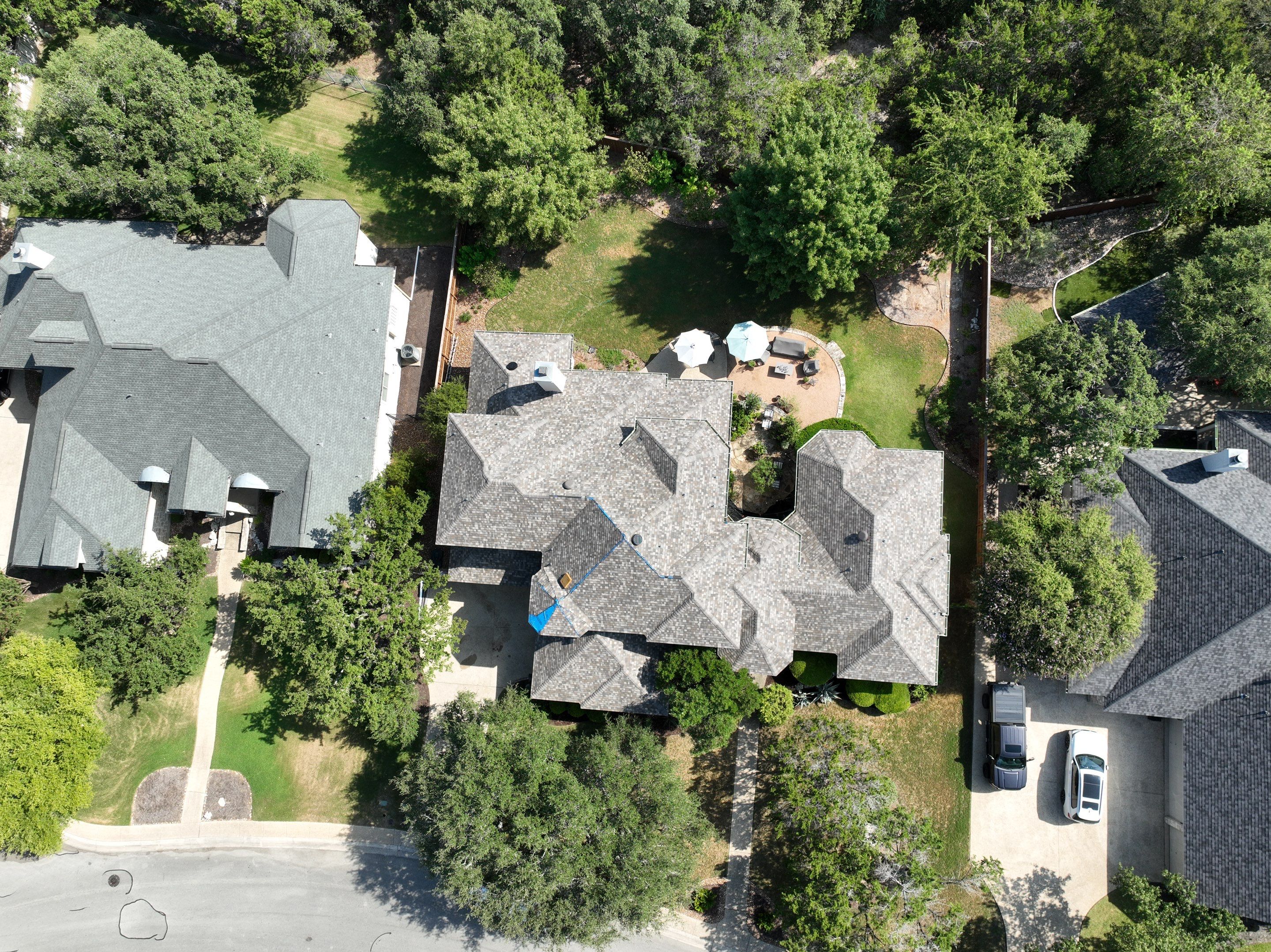 Residential Roof Replacement using 30 Year Laminate Shingles with High Profile Ridge by Premier Roofing and Contracting