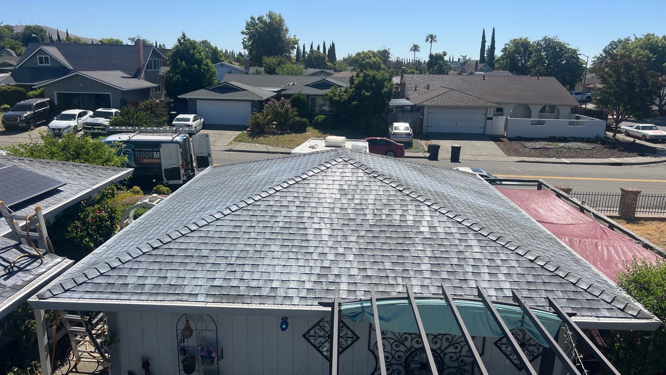 Roof Rejuvenation using Roof Maxx Treatment by Roof Maxx of Folsom