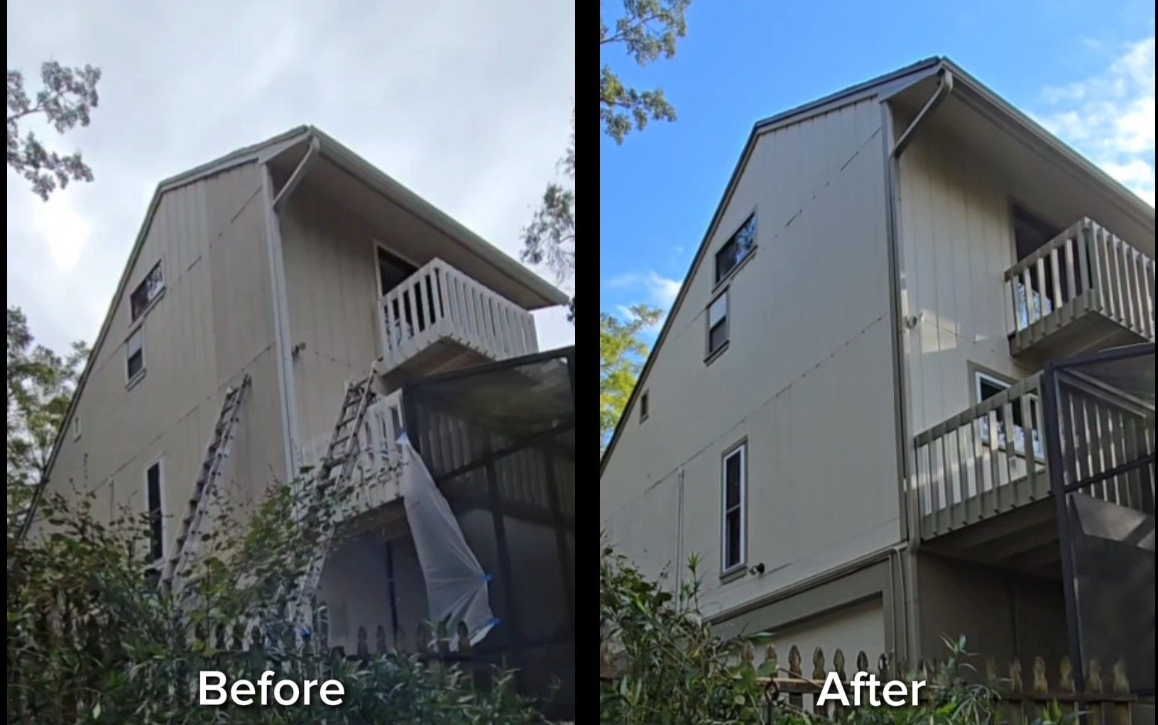 1980s T1-11 Exterior Restoration & Painting in Mandarin Jacksonville FL 32223 by A New Leaf Painting, LLC