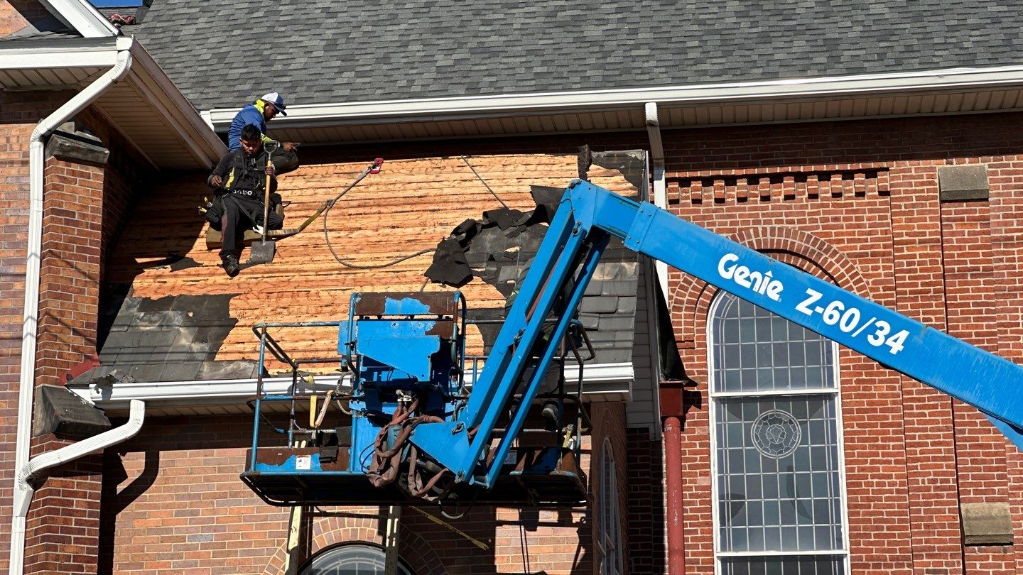 Commercial Roofing Installation using Duration Series Shingles - Estate Gray by RoofX 