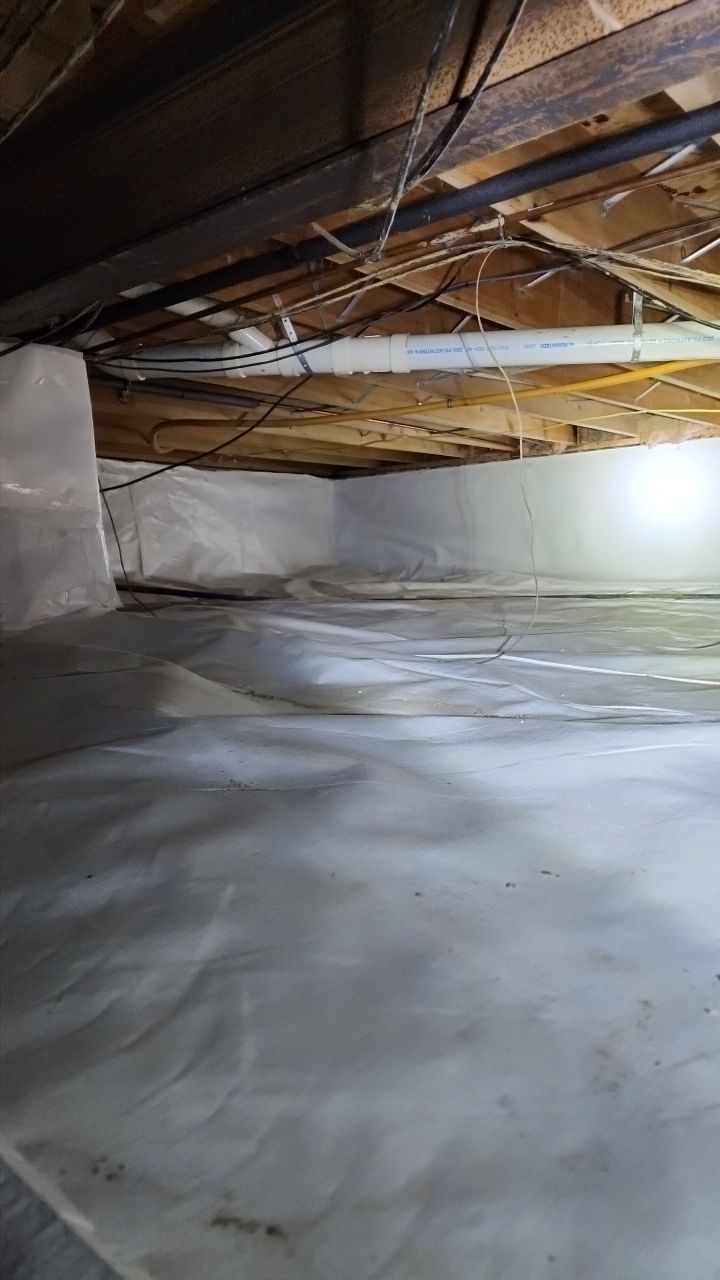 WE ARE SWIMMING IN THIS CRAWLSPACE by Toledo Basement Repair