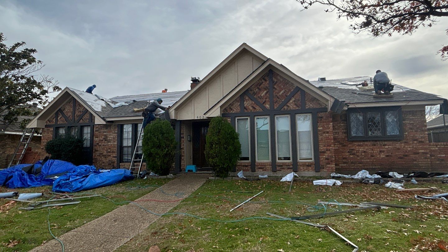 Residential Roofing Installation using IKO Dynasty class 3 hail resistant shingles by Becker Roofing and Exteriors