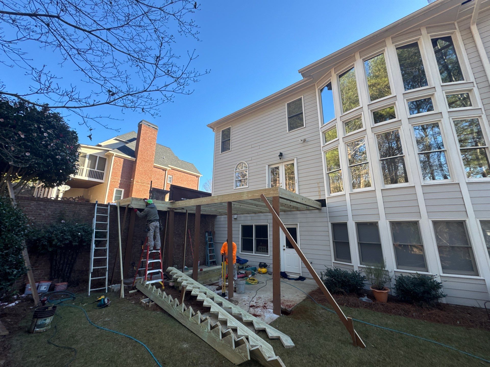 Screen Porch Construction  by Swift Home Renovations 