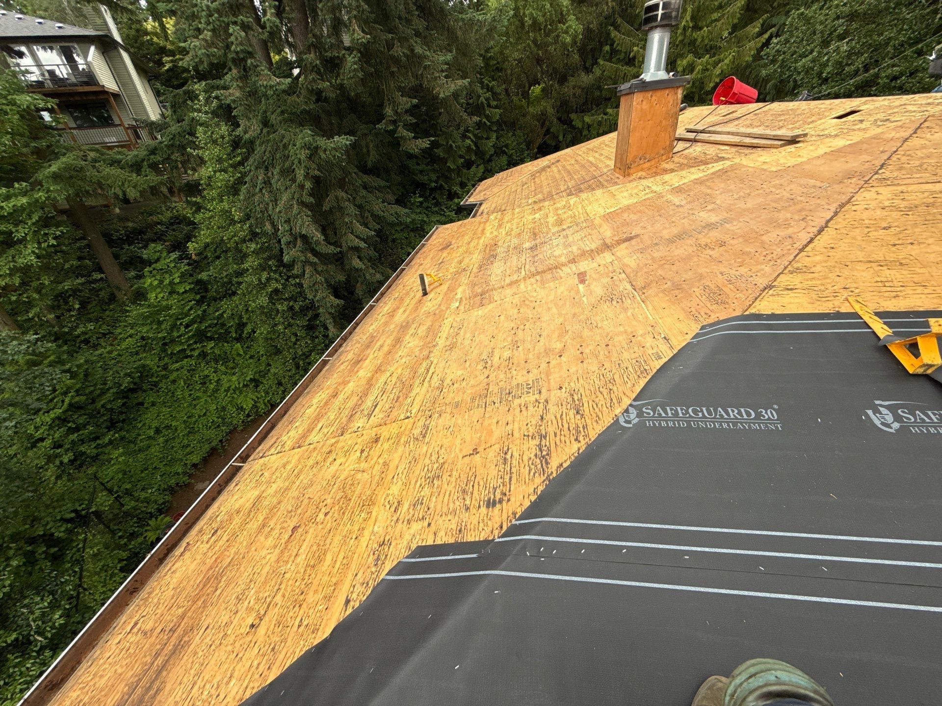 Project in West linn by Tom Leach Roofing