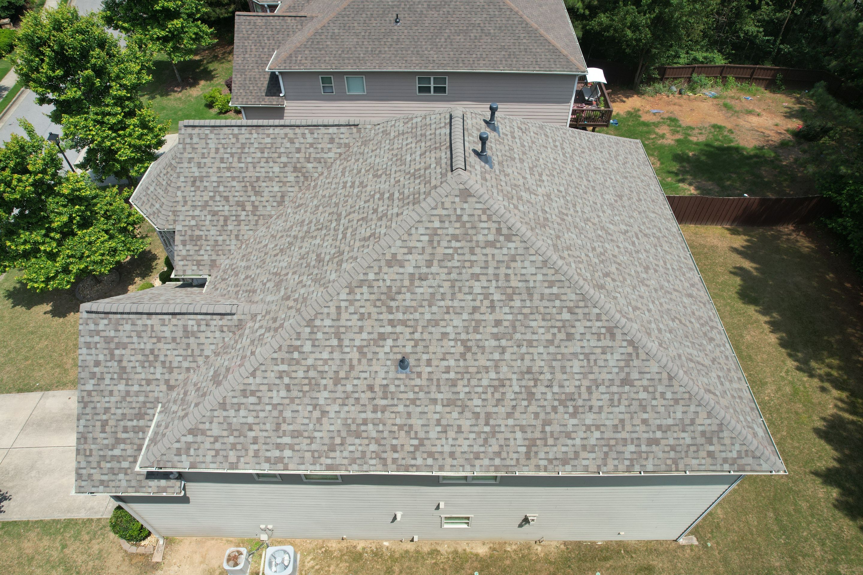 Residential Roof Replacement using Owens Corning TruDef Driftwood by Inspector Roofing and Restoration